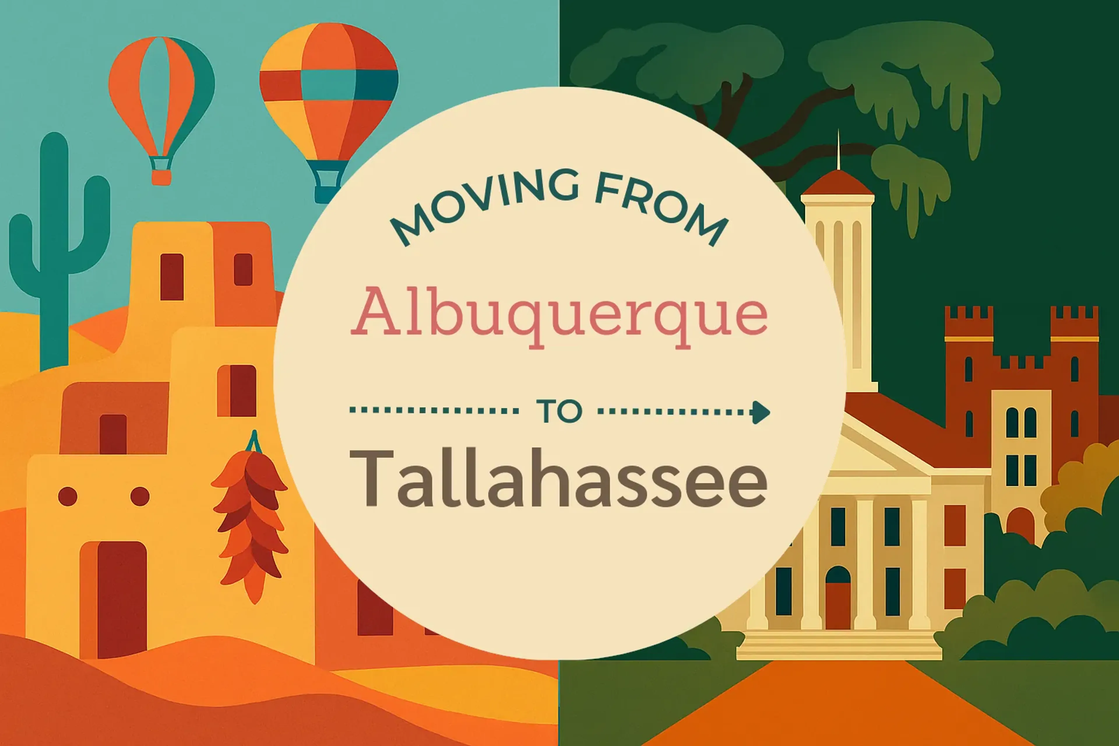 Side-by-side comparison of Albuquerque to Tallahassee moving companies