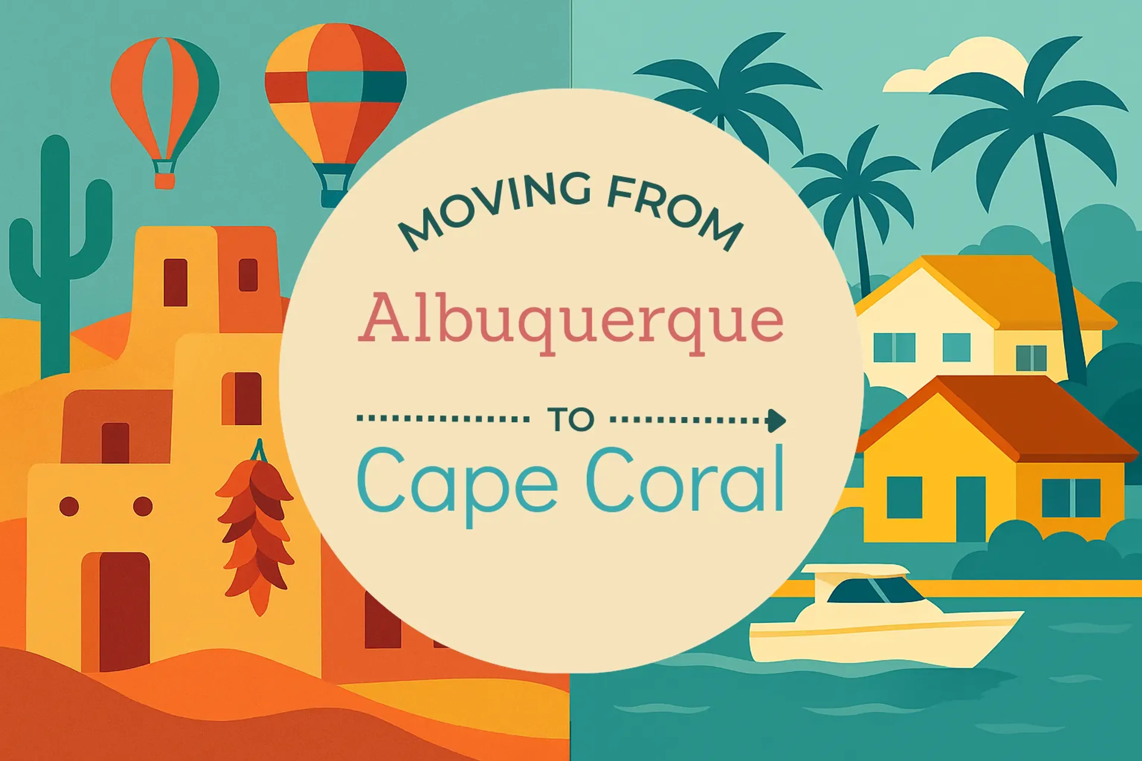 Side-by-side comparison of Albuquerque to Cape Coral moving companies