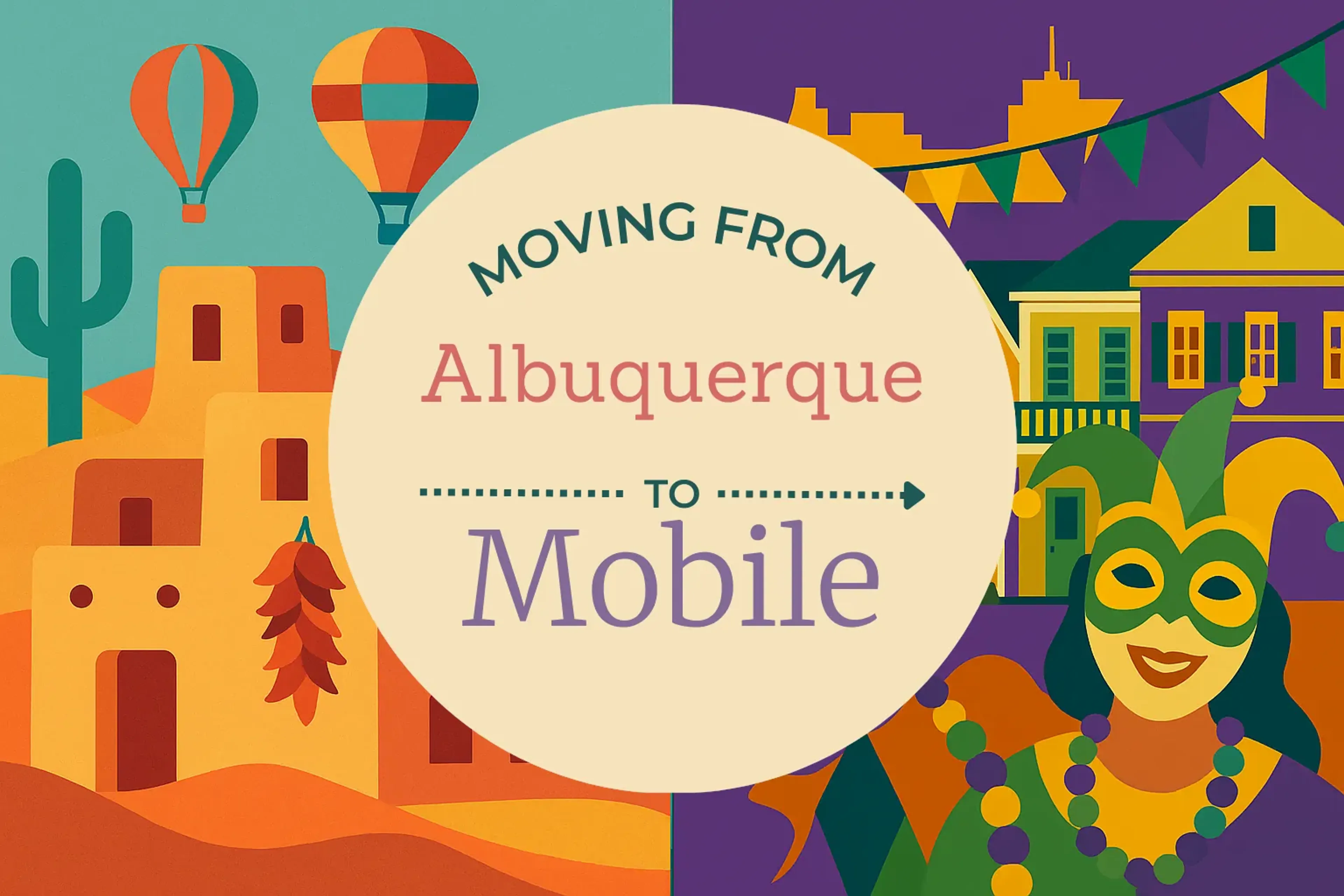 Side-by-side comparison of Albuquerque to Mobile moving companies