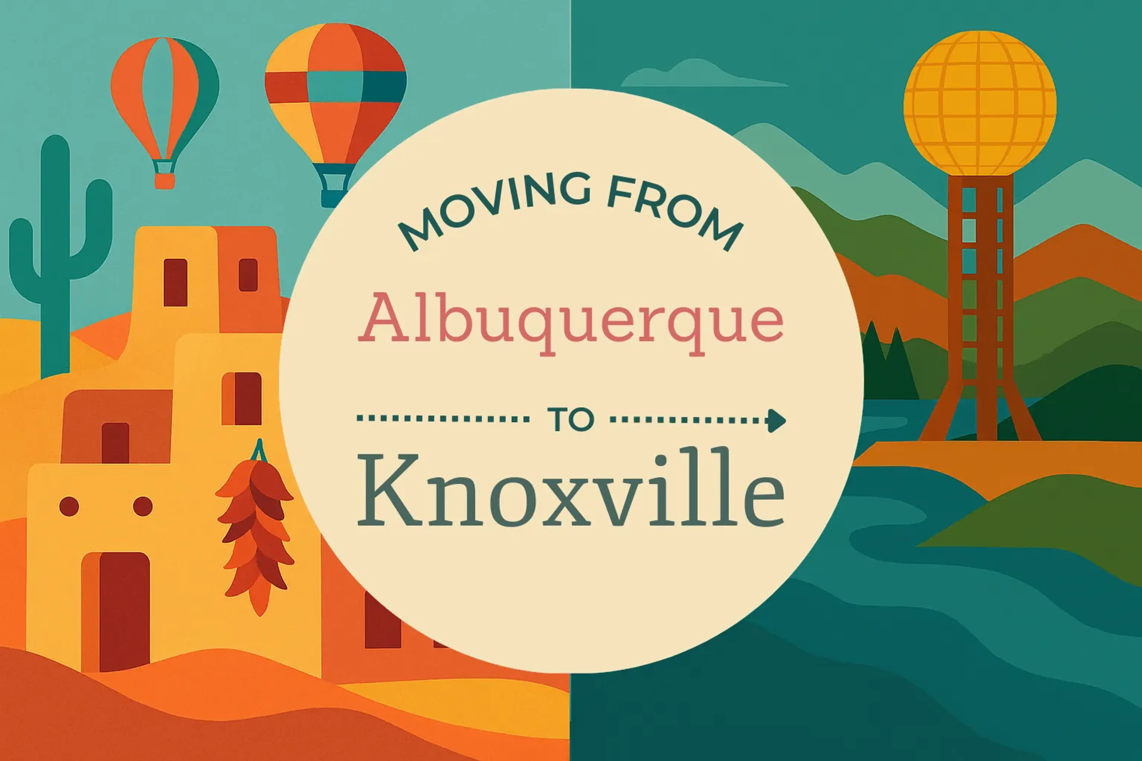 Side-by-side comparison of Albuquerque to Knoxville moving companies