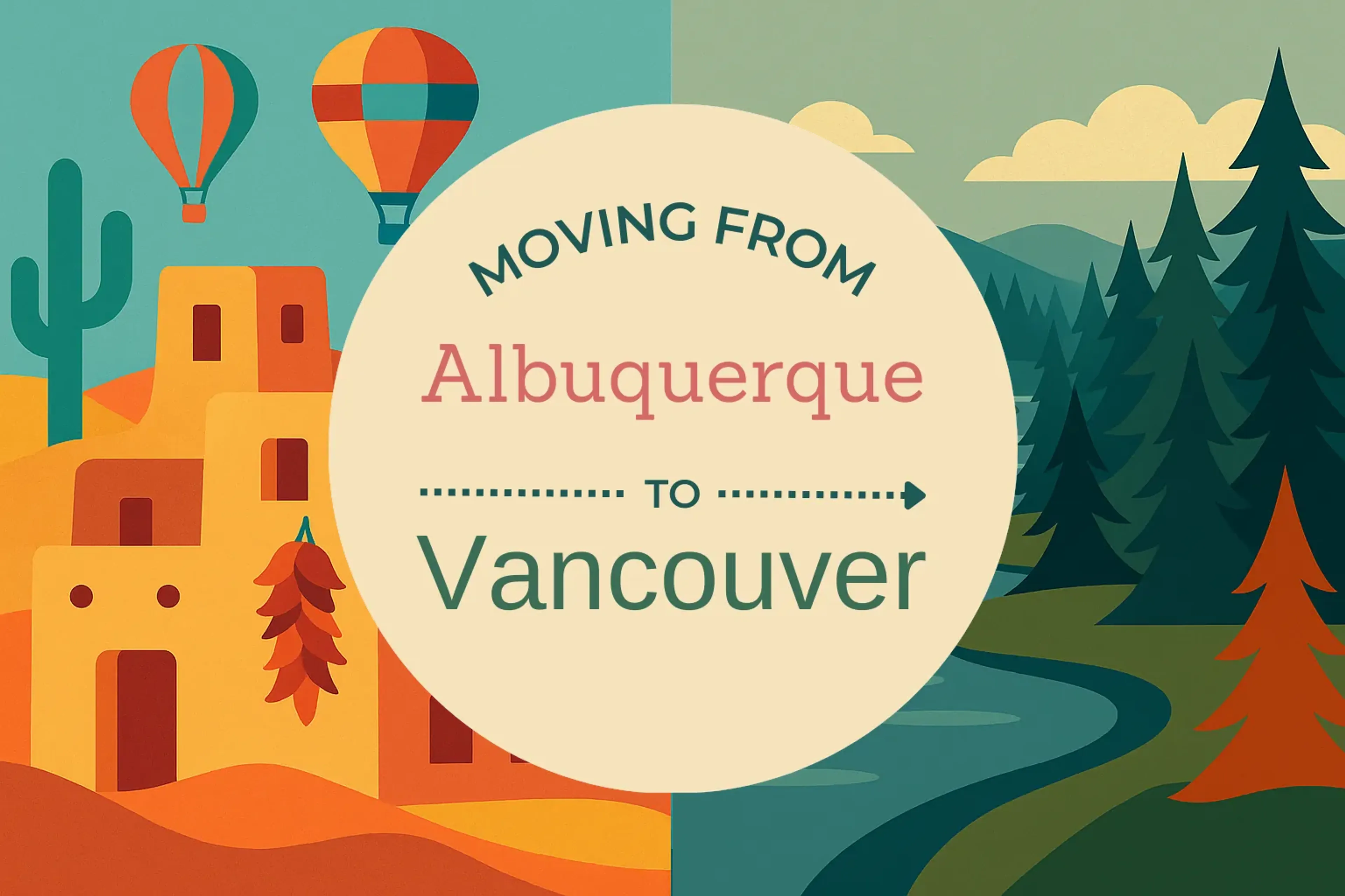 Side-by-side comparison of Albuquerque to Vancouver moving companies