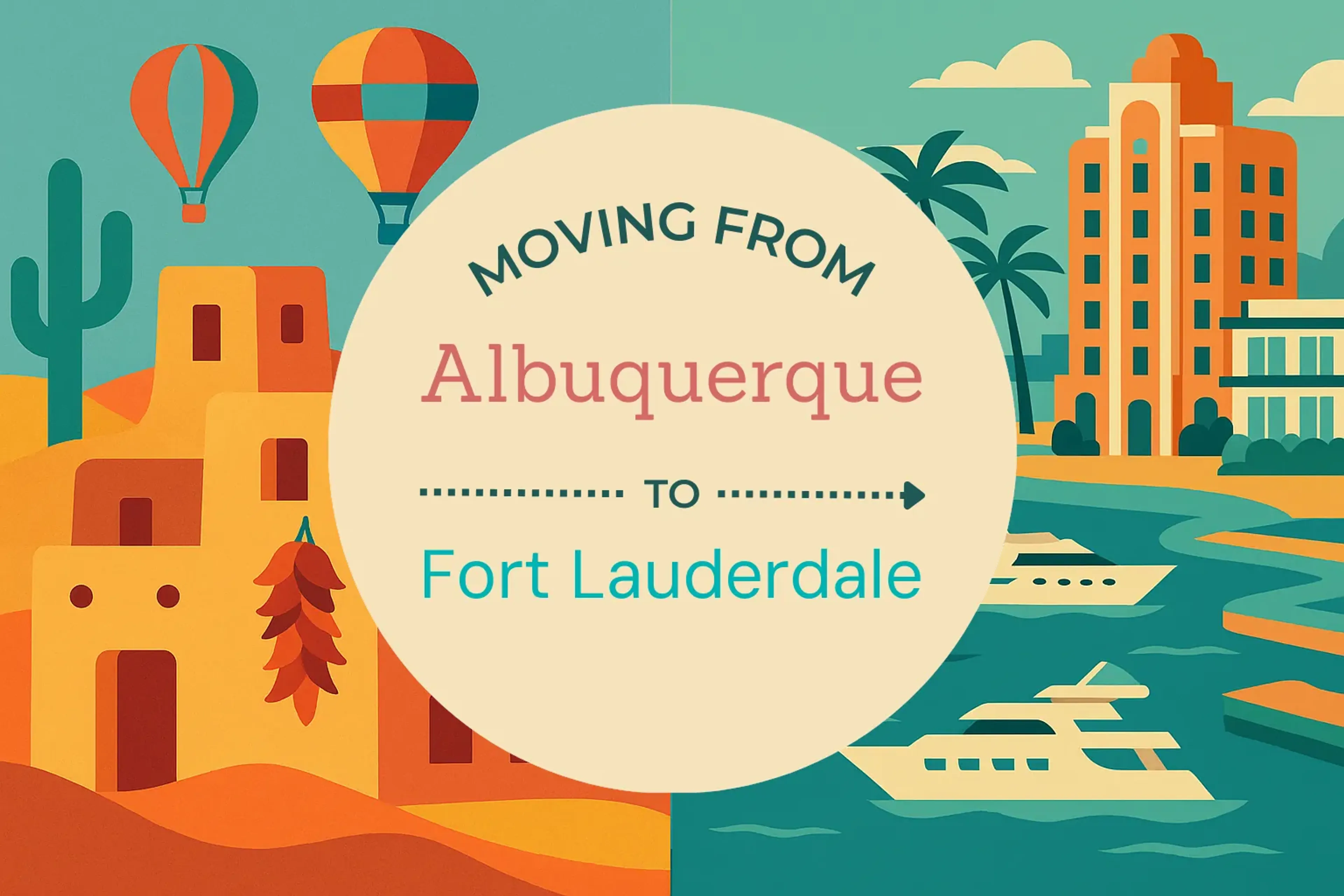 Side-by-side comparison of Albuquerque to Fort Lauderdale moving companies