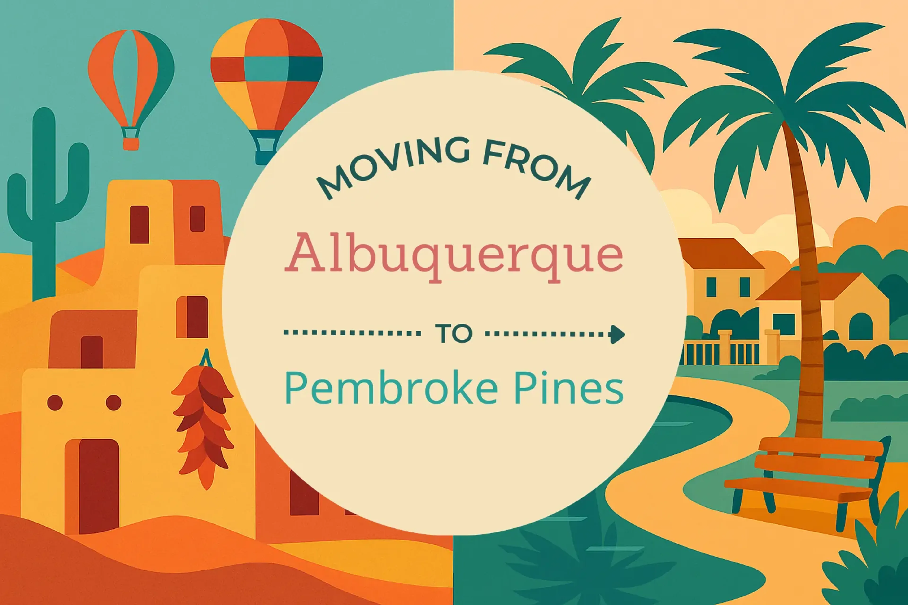 Side-by-side comparison of Albuquerque to Pembroke Pines moving companies