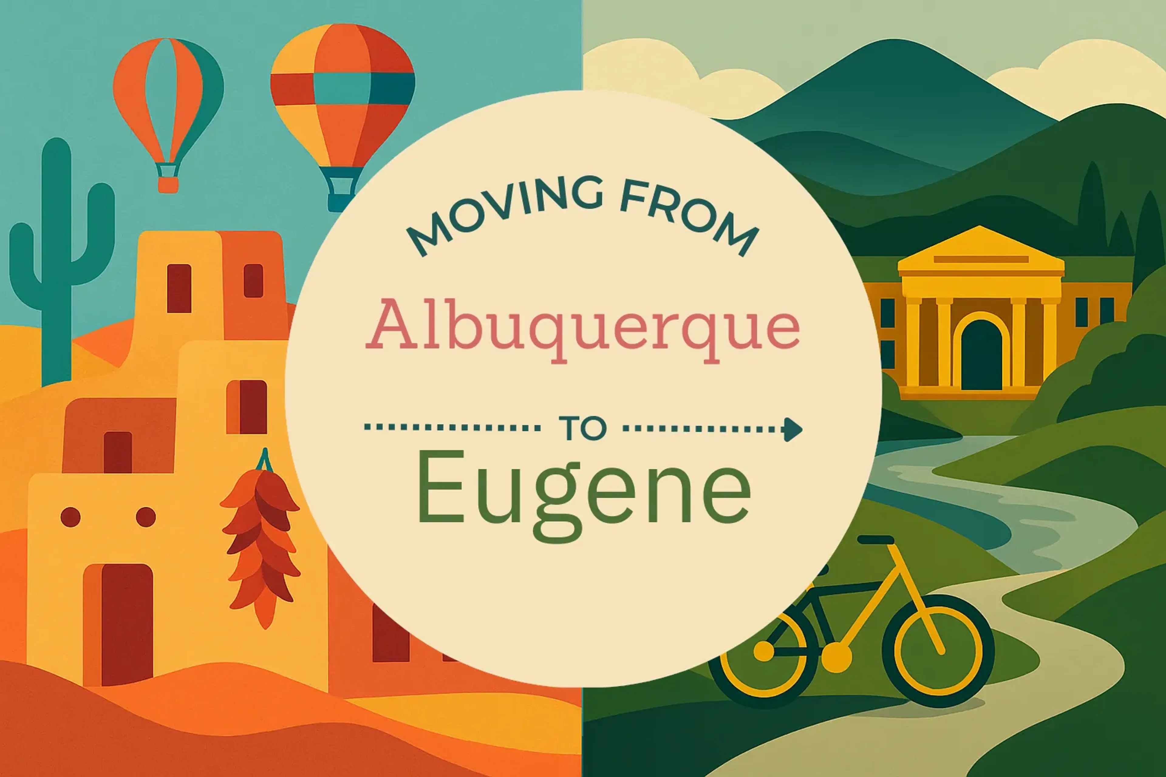 Side-by-side comparison of Albuquerque to Eugene moving companies