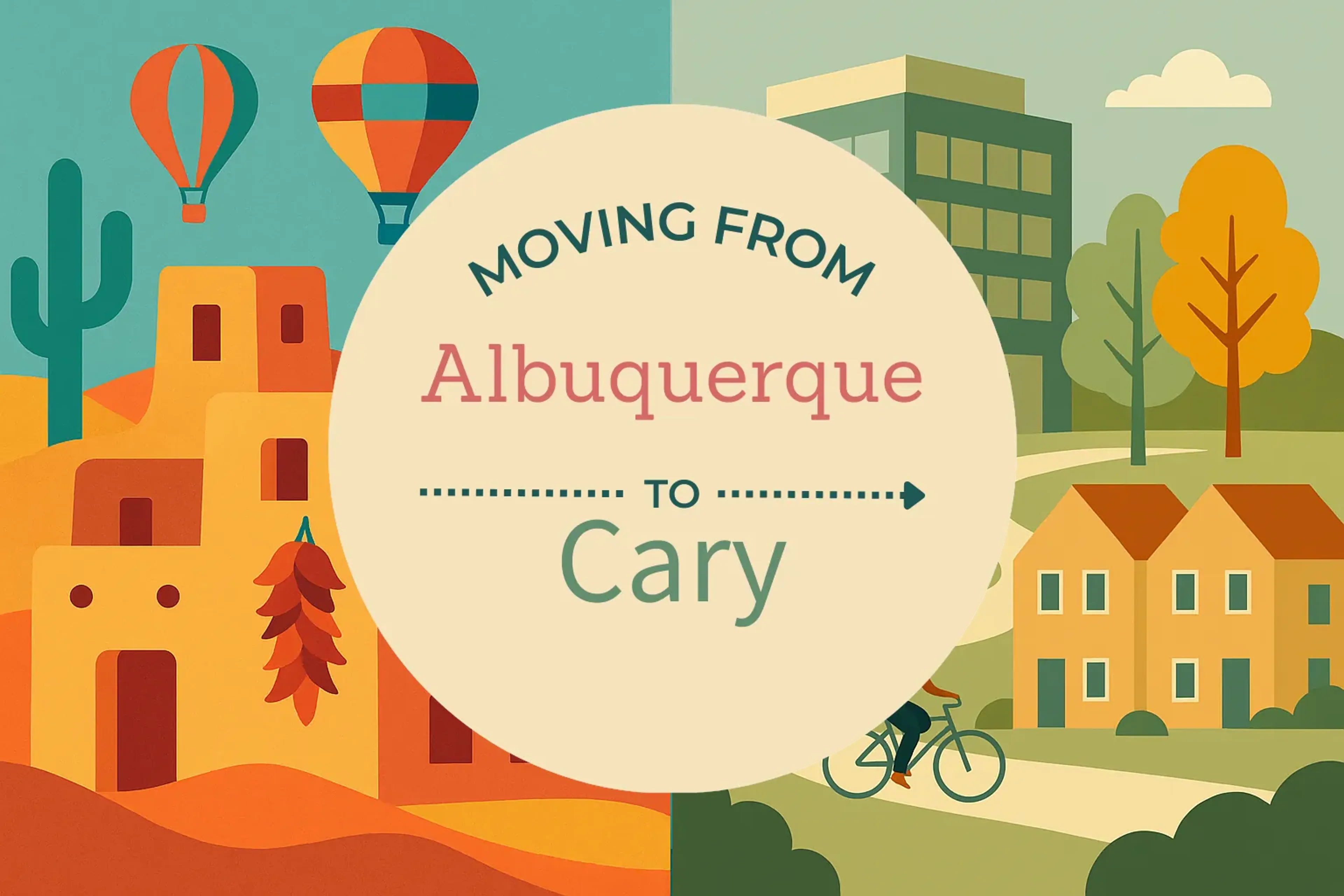 Side-by-side comparison of Albuquerque to Cary moving companies