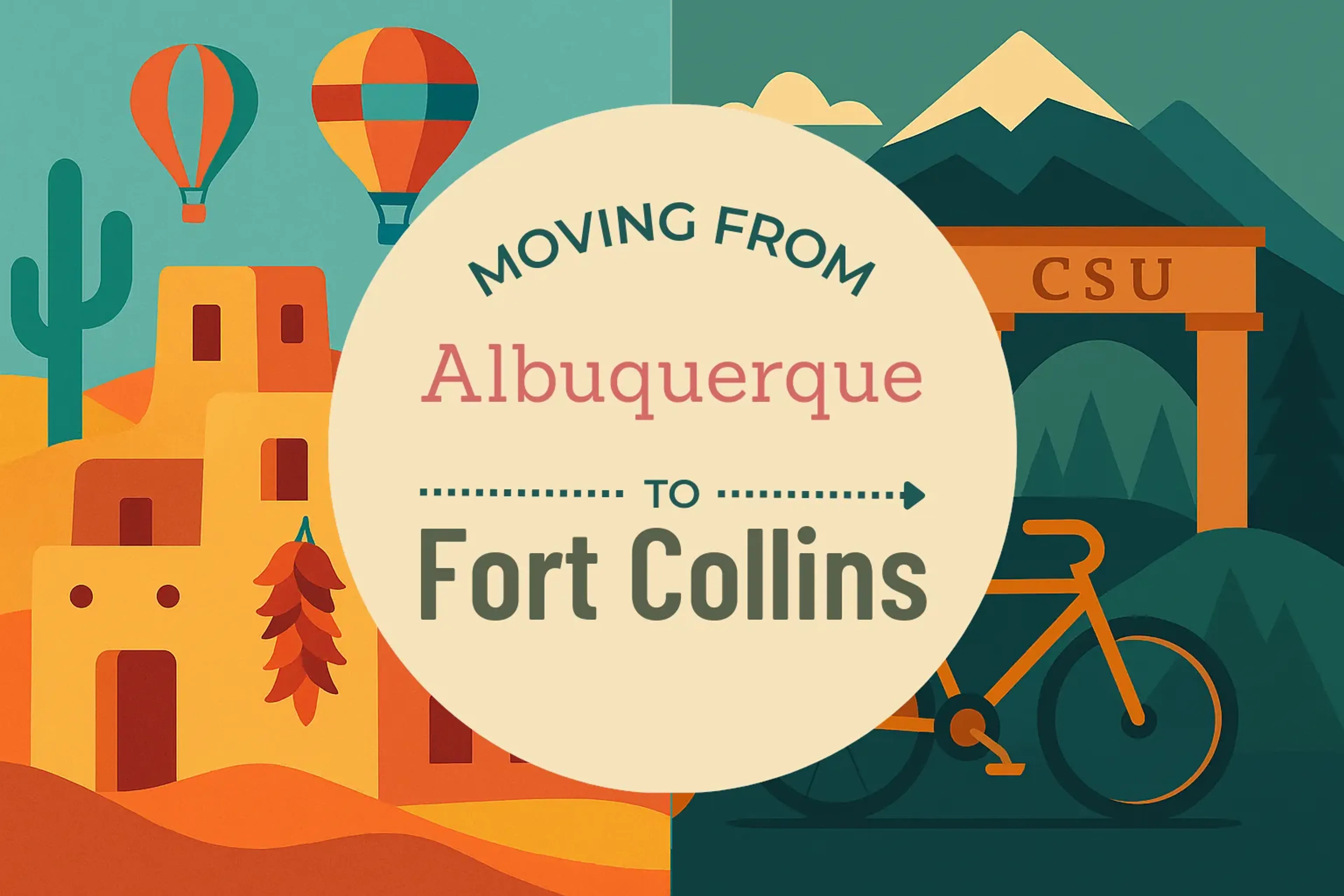 Side-by-side comparison of Albuquerque to Fort Collins moving companies