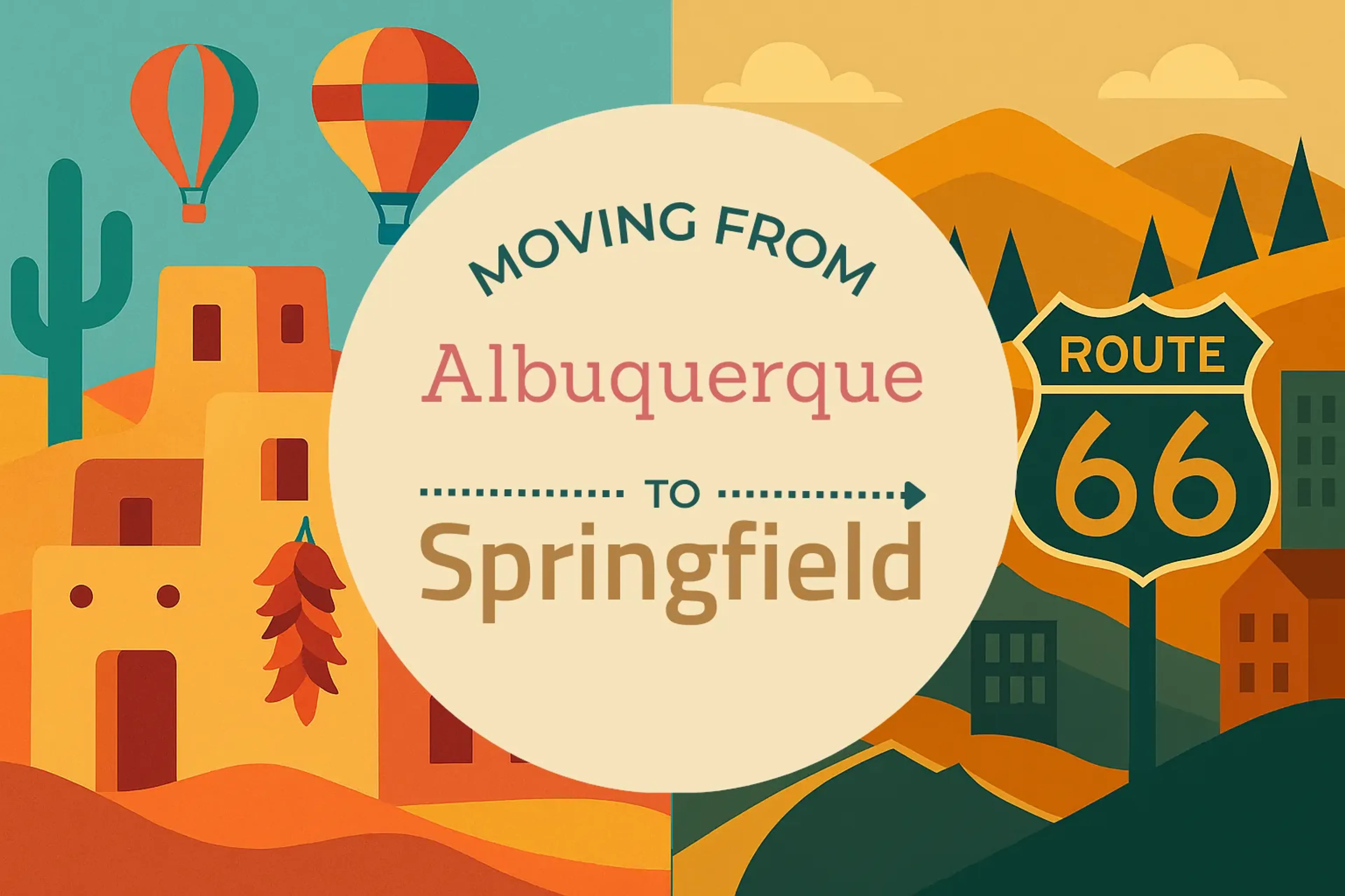 Side-by-side comparison of Albuquerque to Springfield moving companies
