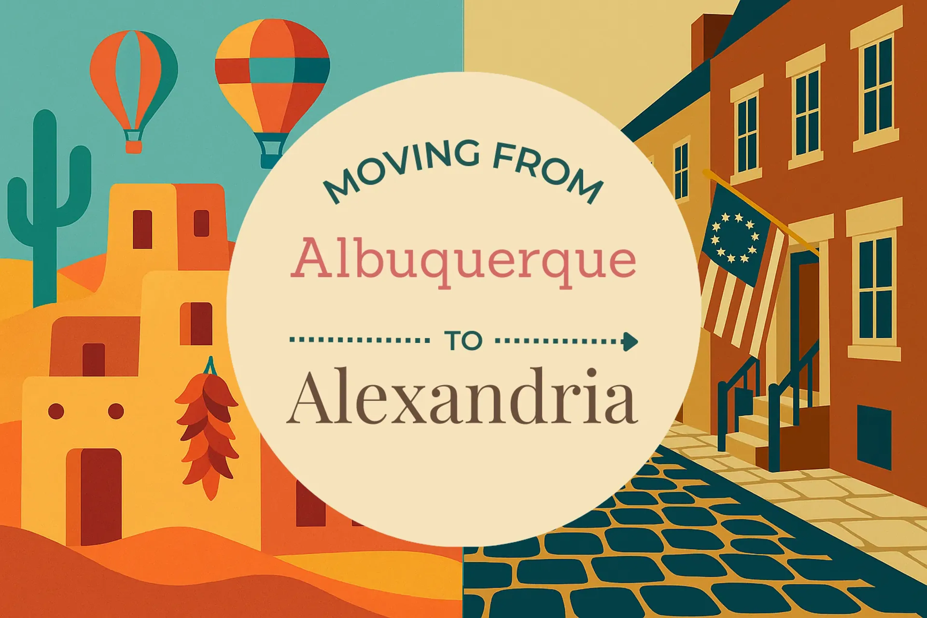 Side-by-side comparison of Albuquerque to Alexandria moving companies