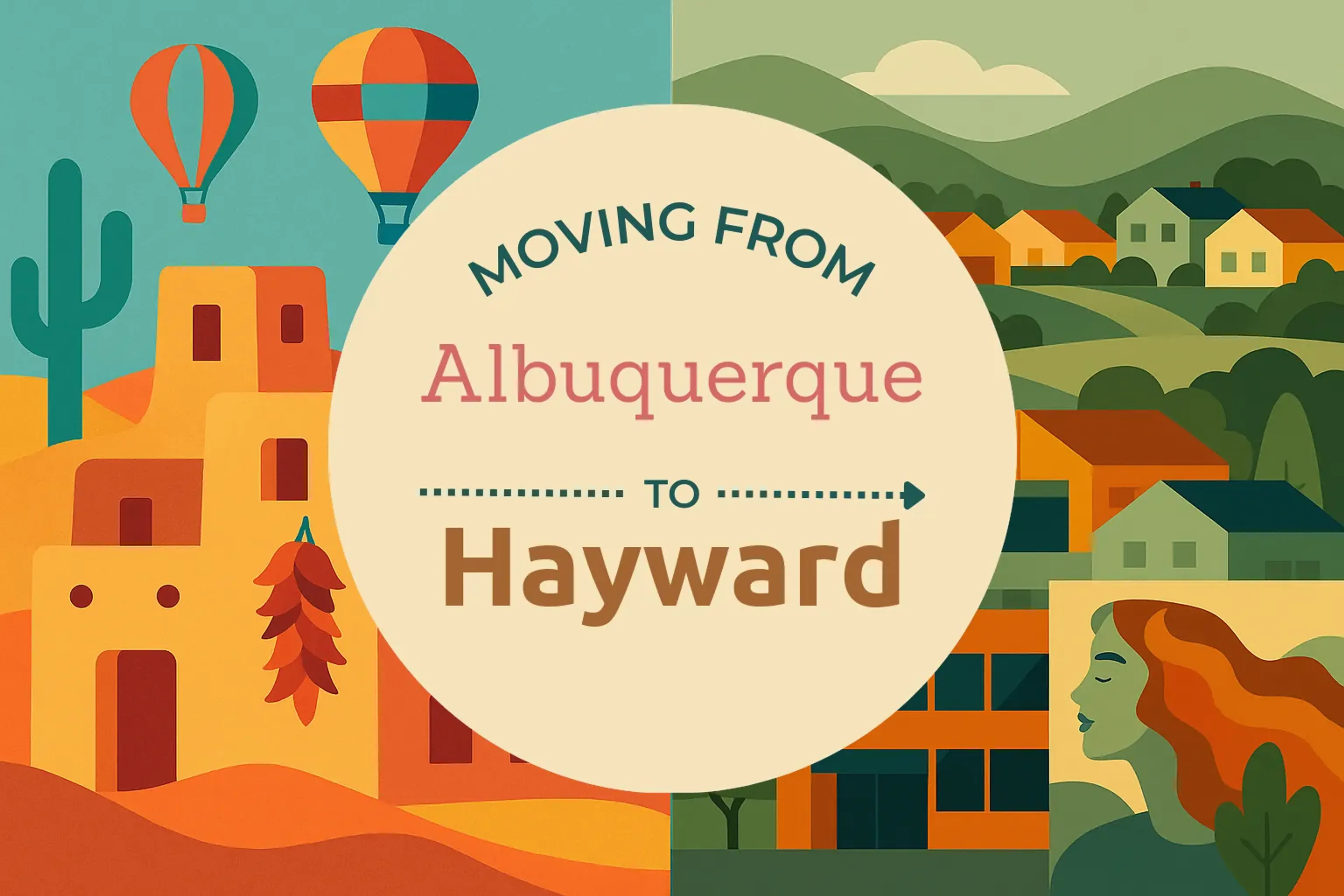 Side-by-side comparison of Albuquerque to Hayward moving companies