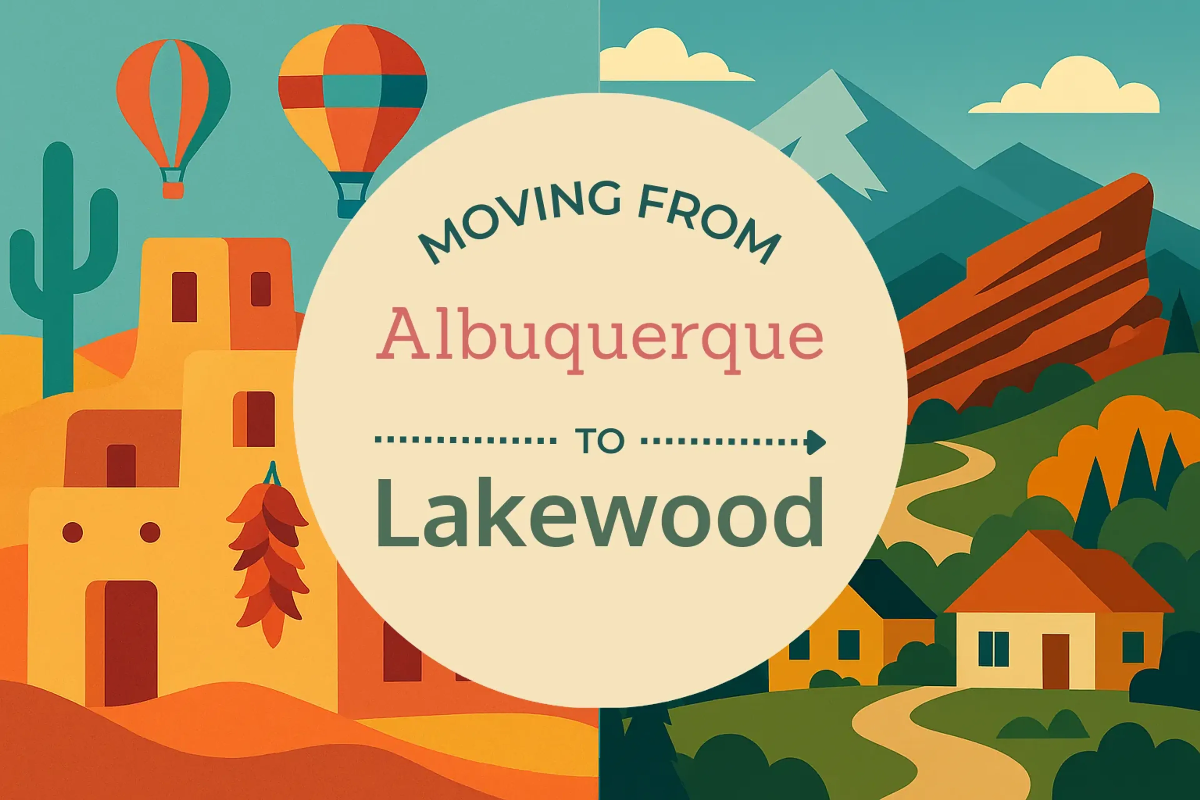 Side-by-side comparison of Albuquerque to Lakewood moving companies