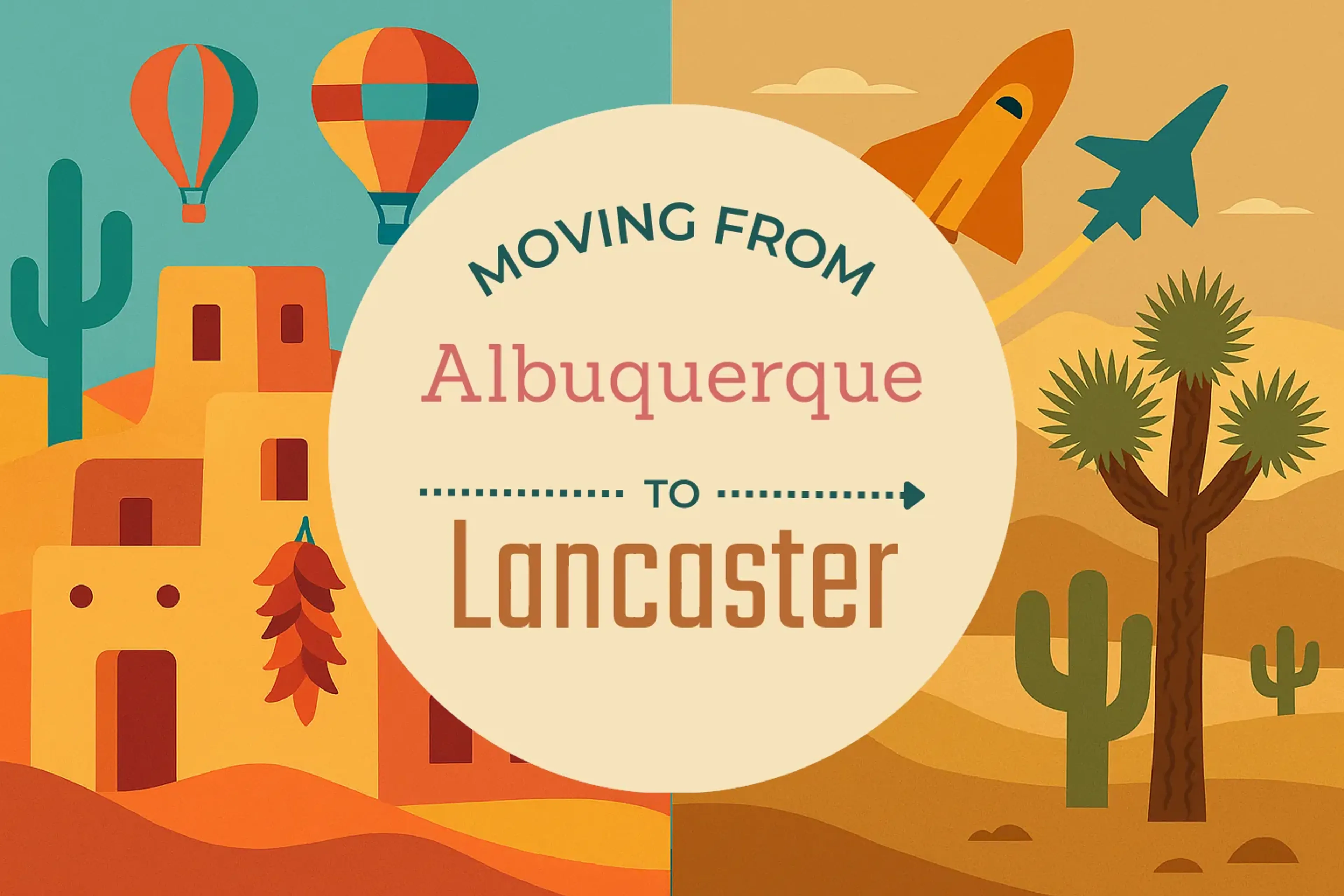 Side-by-side comparison of Albuquerque to Lancaster moving companies