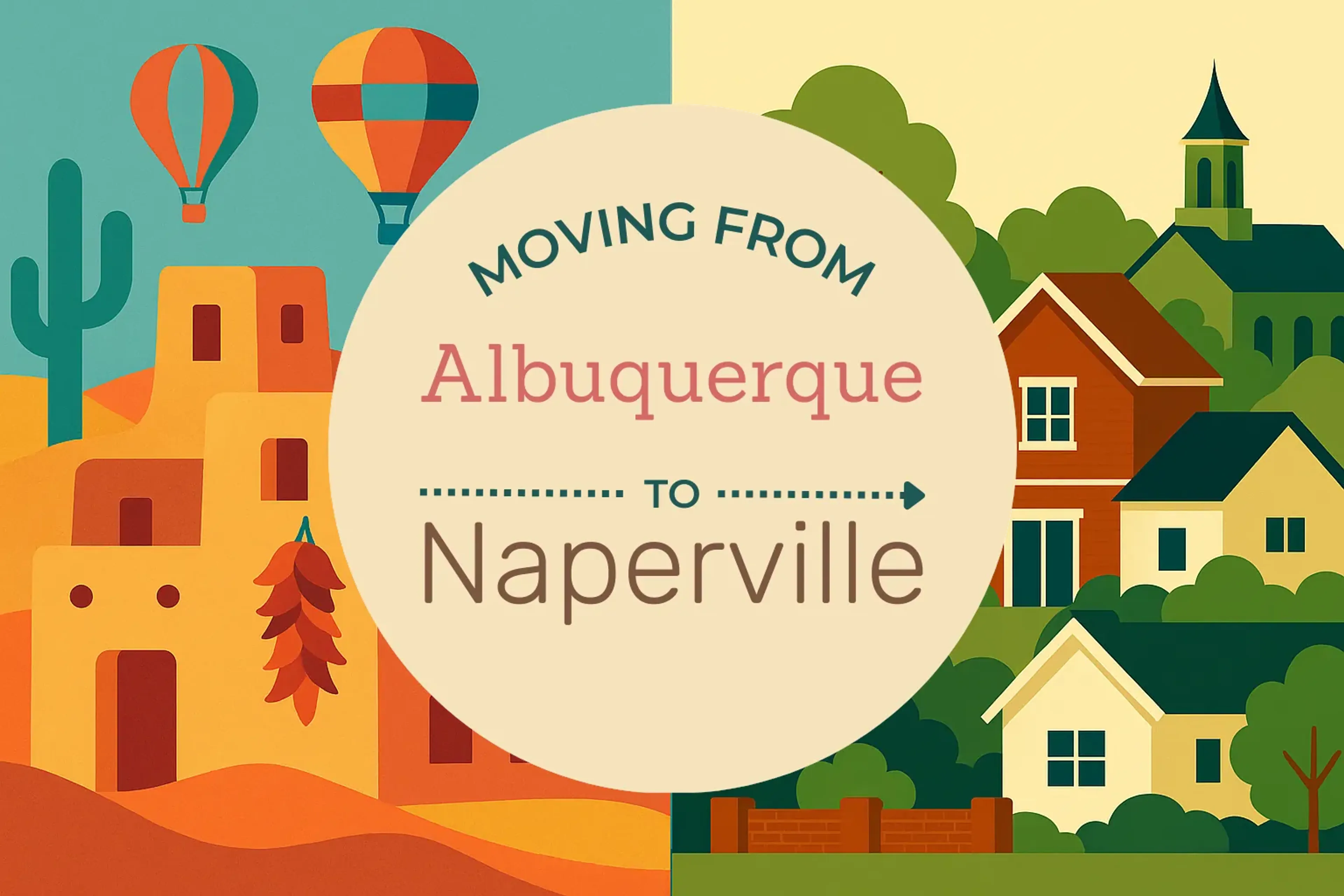 Side-by-side comparison of Albuquerque to Naperville moving companies