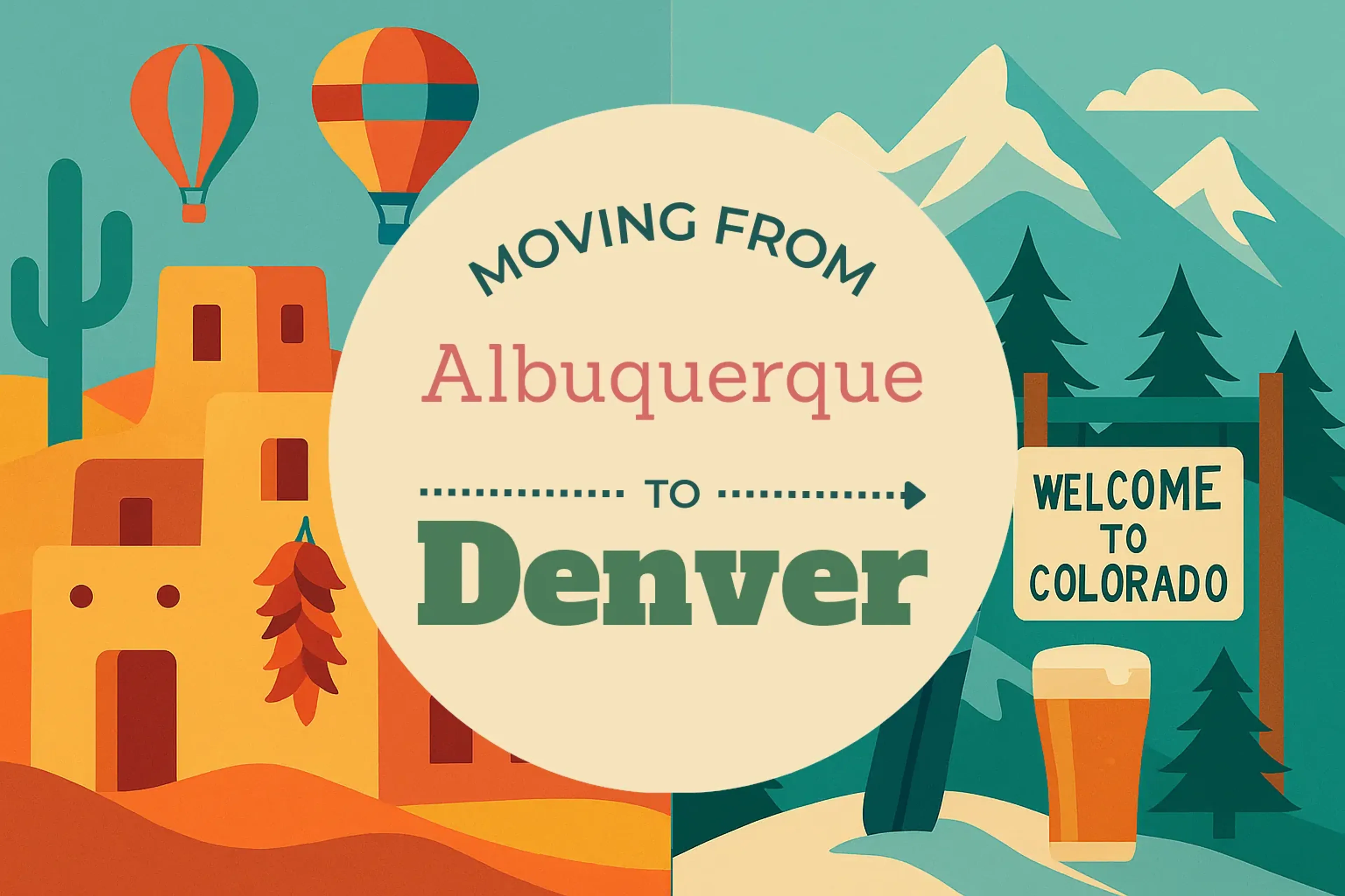 Side-by-side comparison of Albuquerque to Denver moving companies