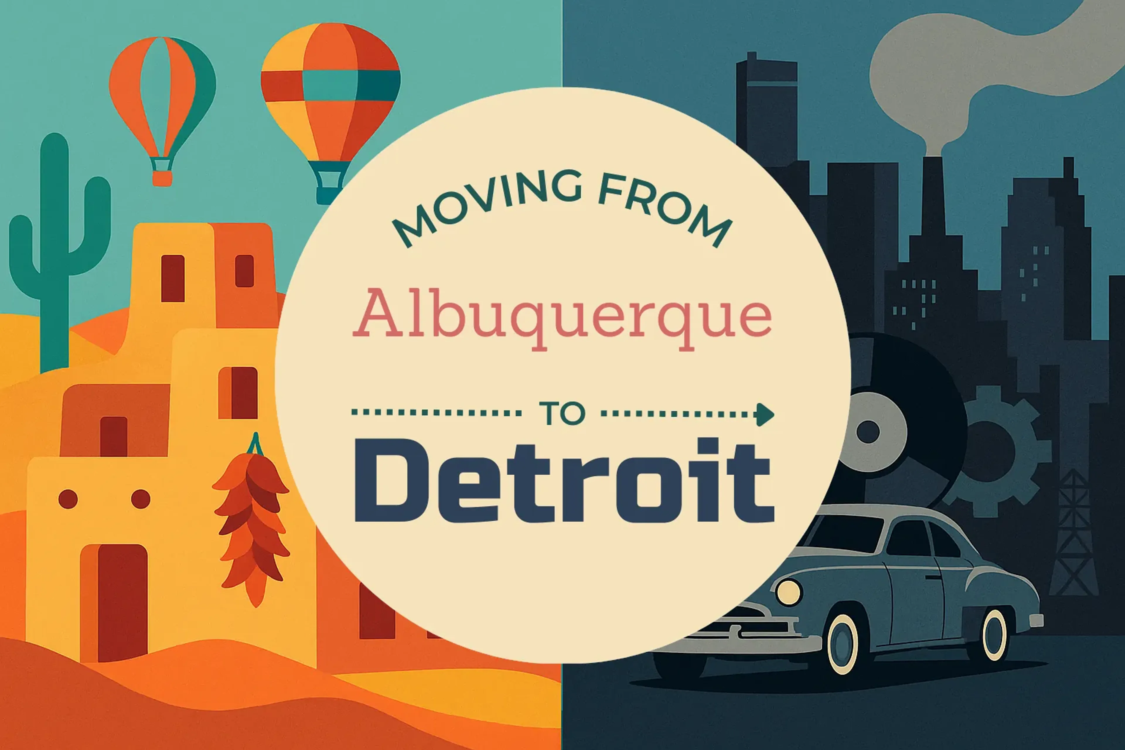 Side-by-side comparison of Albuquerque to Detroit moving companies