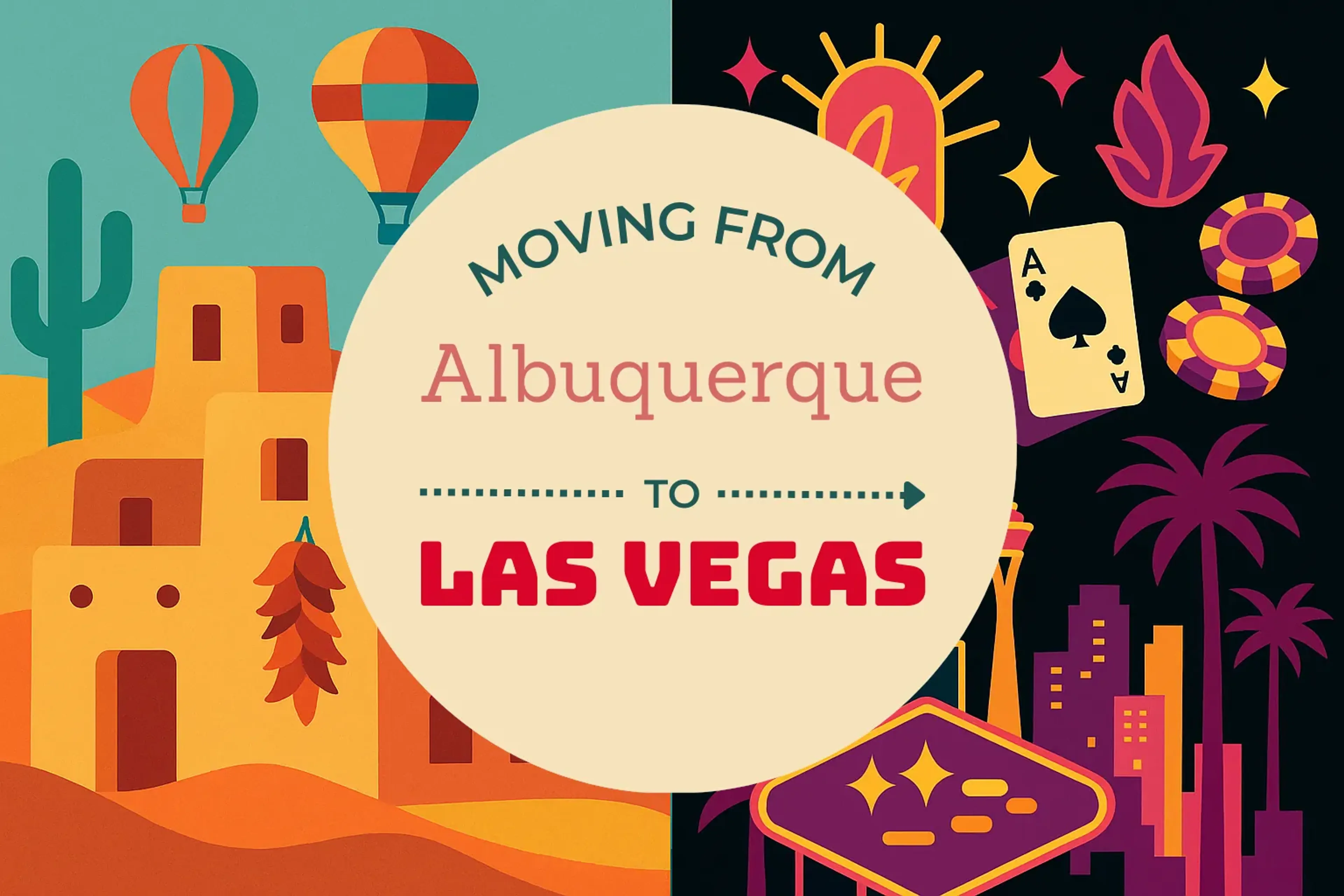 Side-by-side comparison of Albuquerque to Las Vegas moving companies