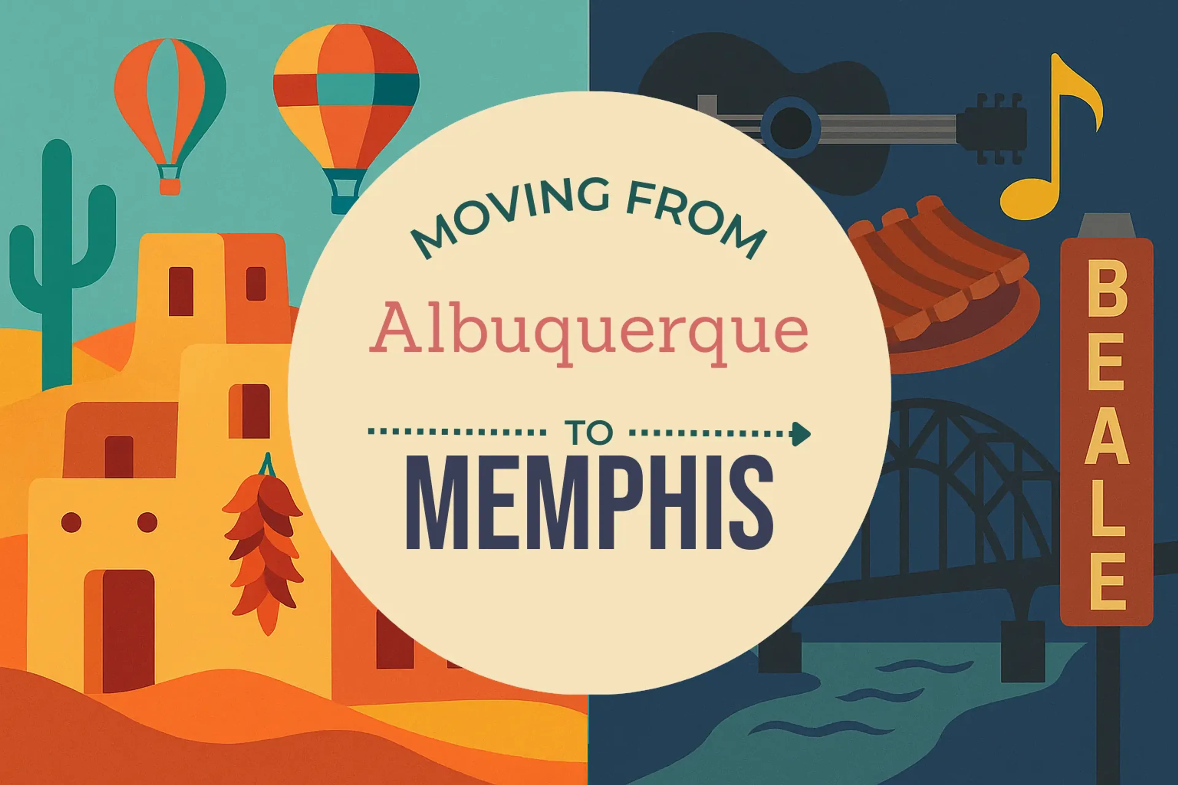Side-by-side comparison of Albuquerque to Memphis moving companies
