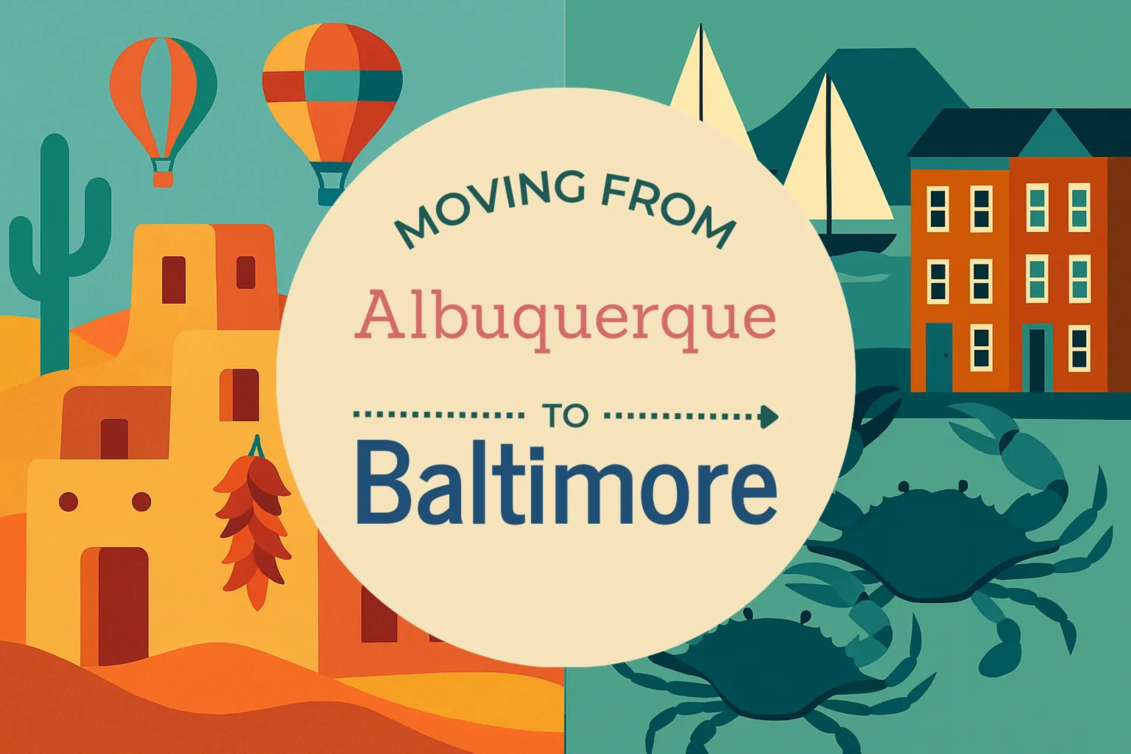 Side-by-side comparison of Albuquerque to Baltimore moving companies