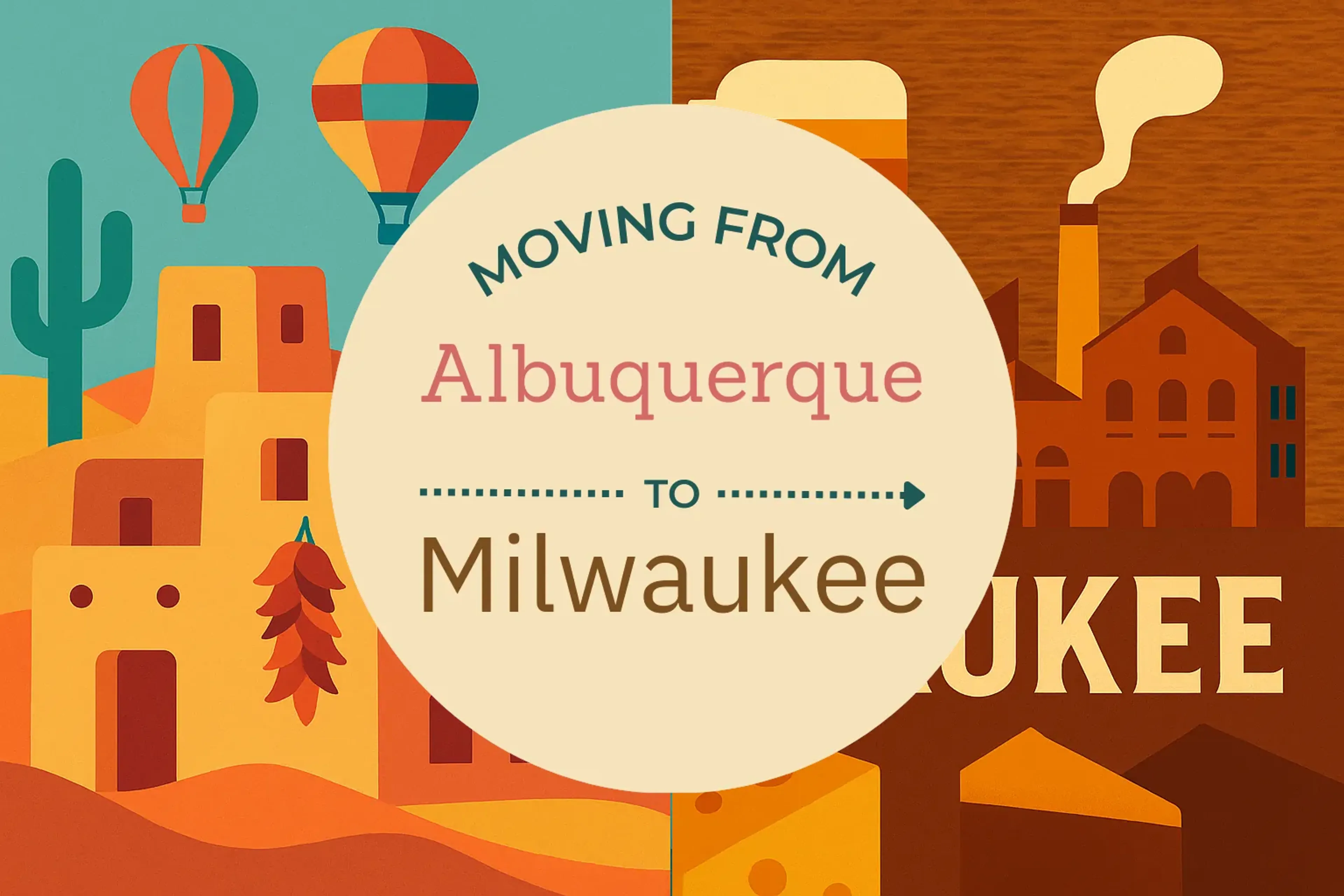 Side-by-side comparison of Albuquerque to Milwaukee moving companies