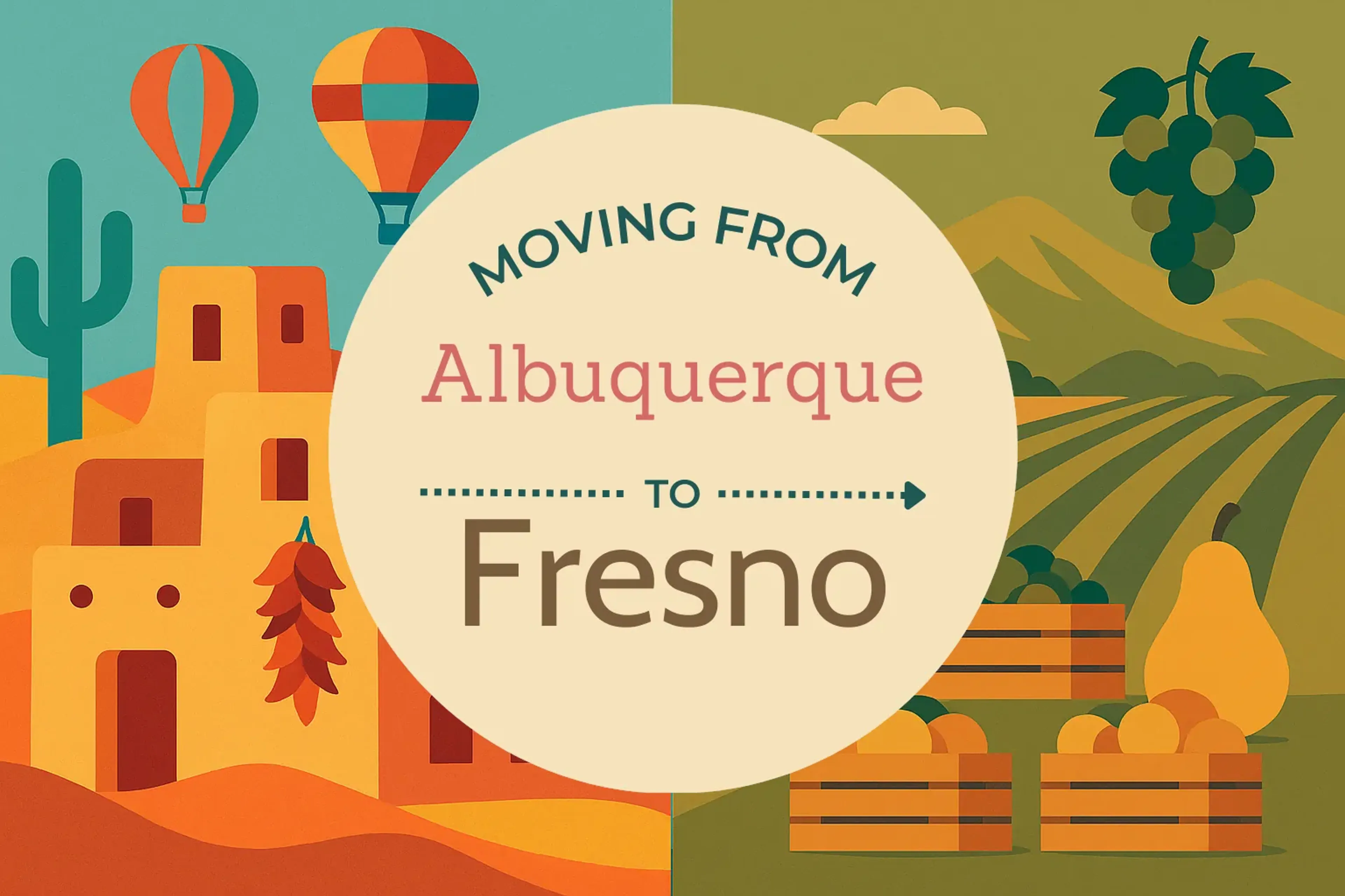 Side-by-side comparison of Albuquerque to Fresno moving companies