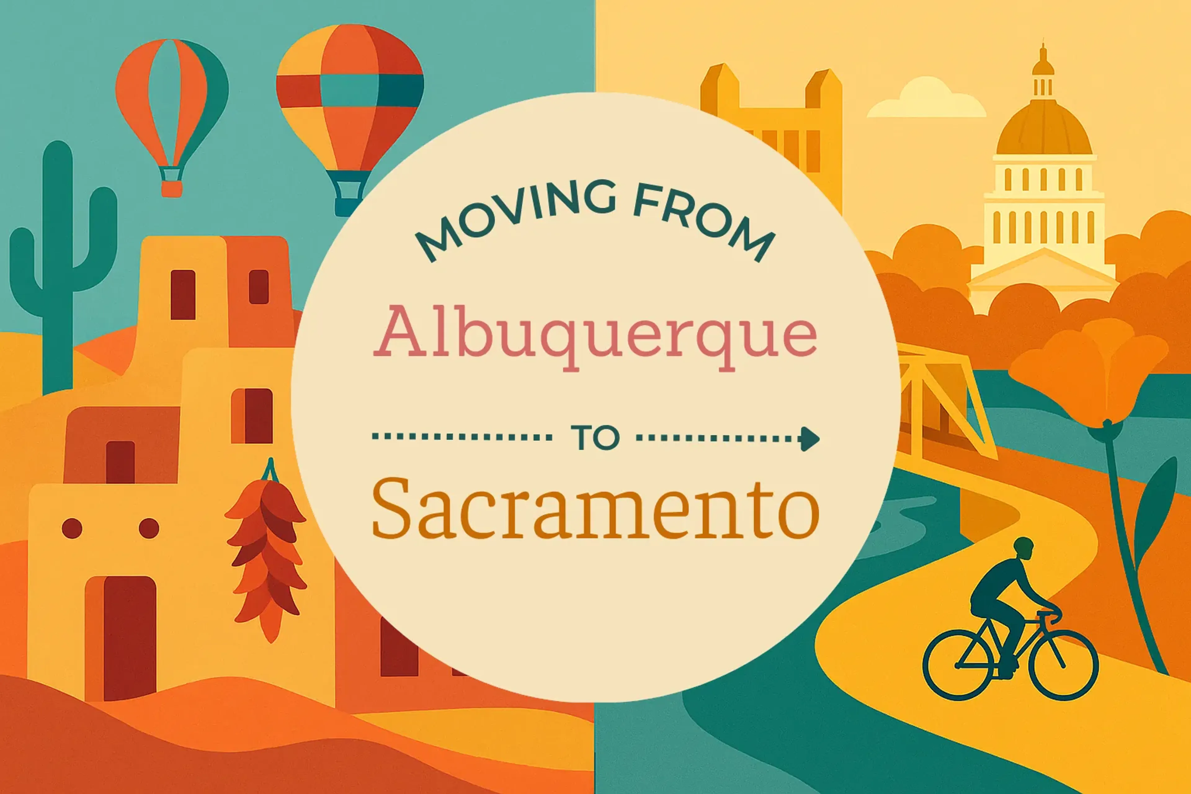 Side-by-side comparison of Albuquerque to Sacramento moving companies