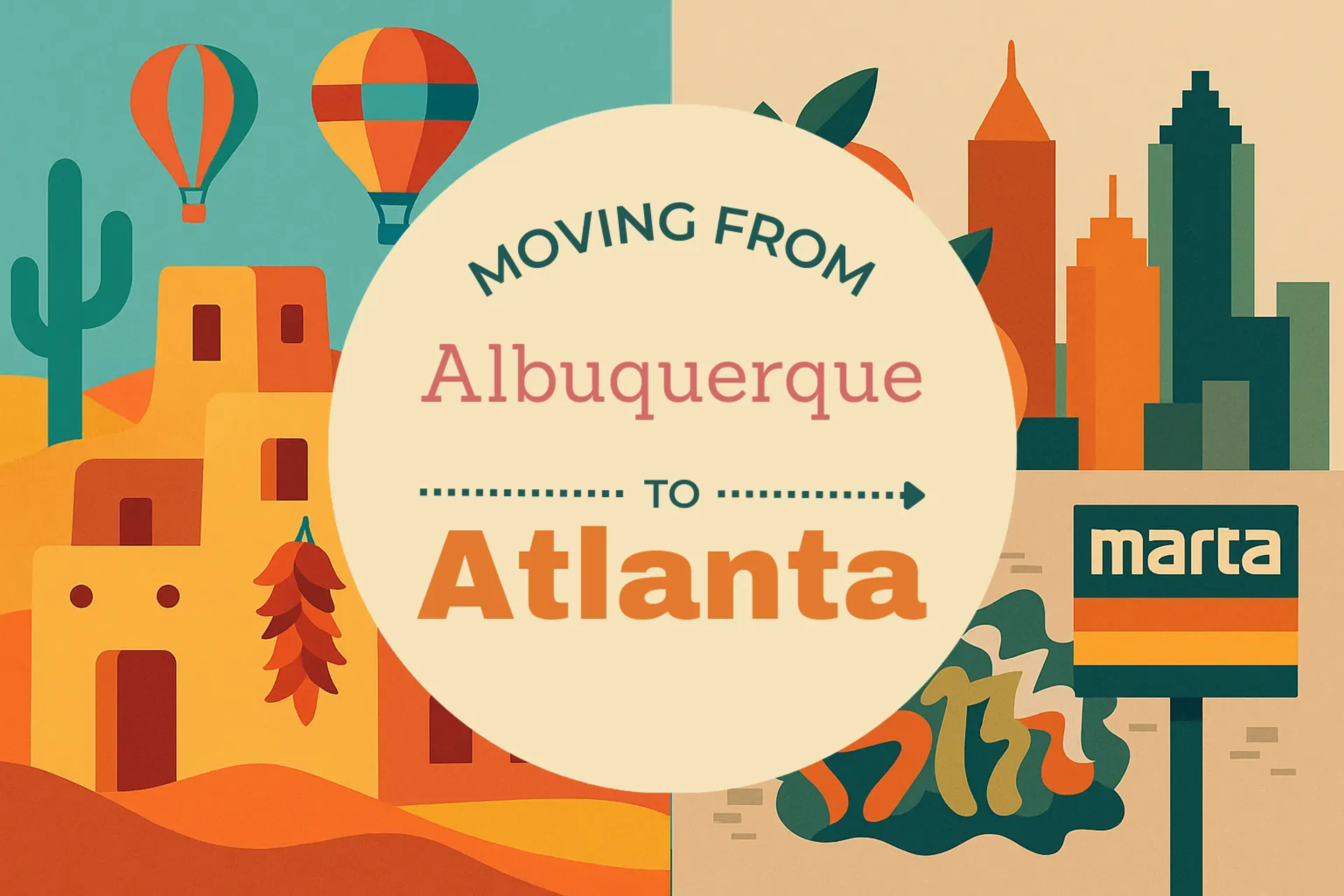 Side-by-side comparison of Albuquerque to Atlanta moving companies