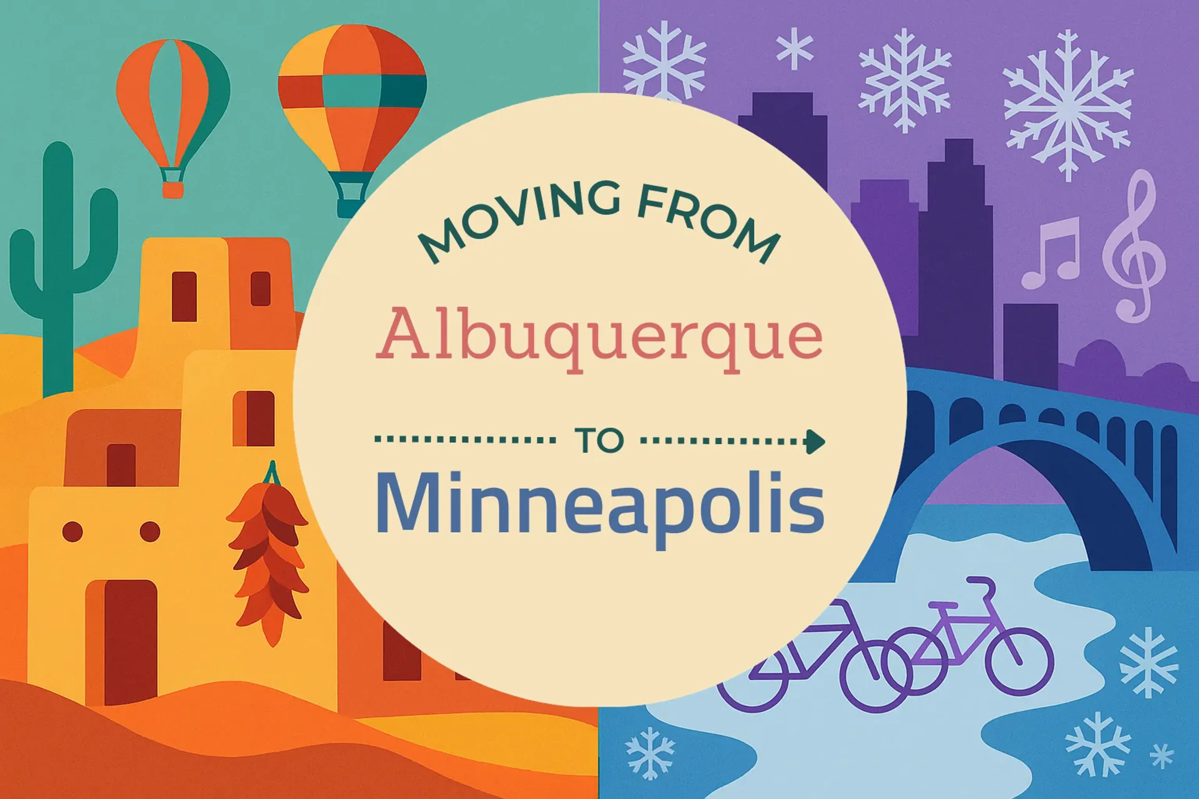 Side-by-side comparison of Albuquerque to Minneapolis moving companies