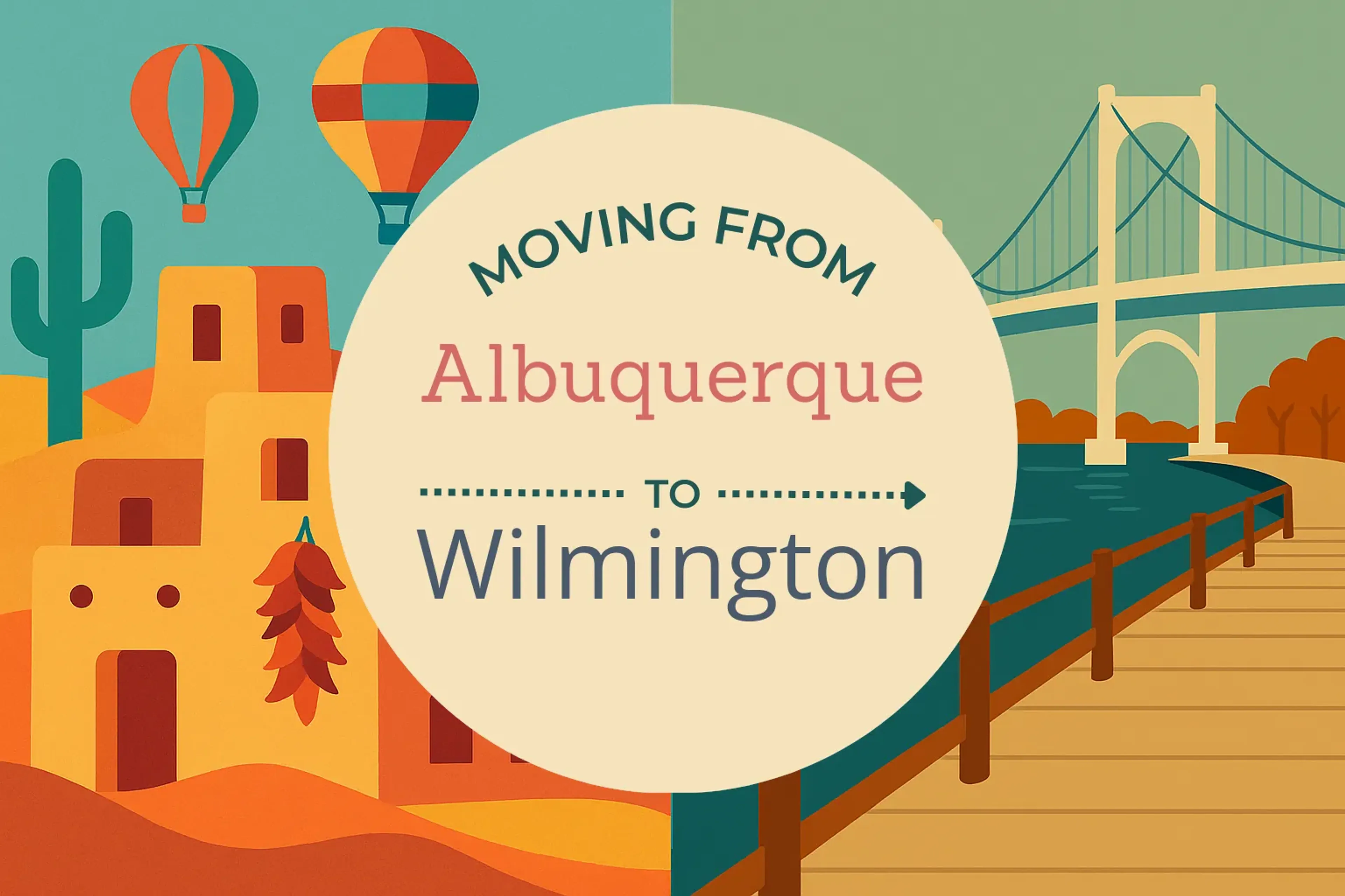 Side-by-side comparison of Albuquerque to Wilmington moving companies