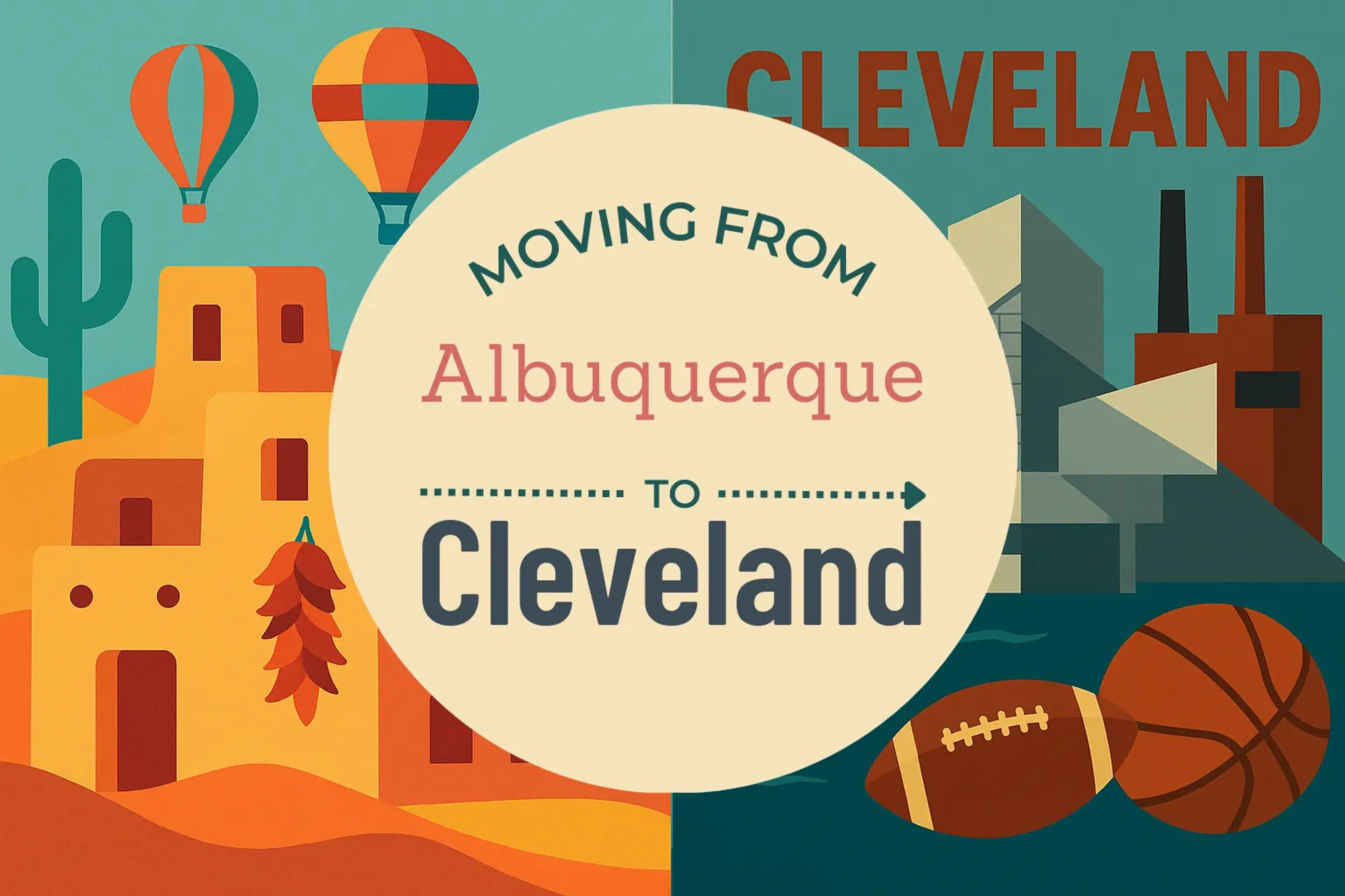 Side-by-side comparison of Albuquerque to Cleveland moving companies