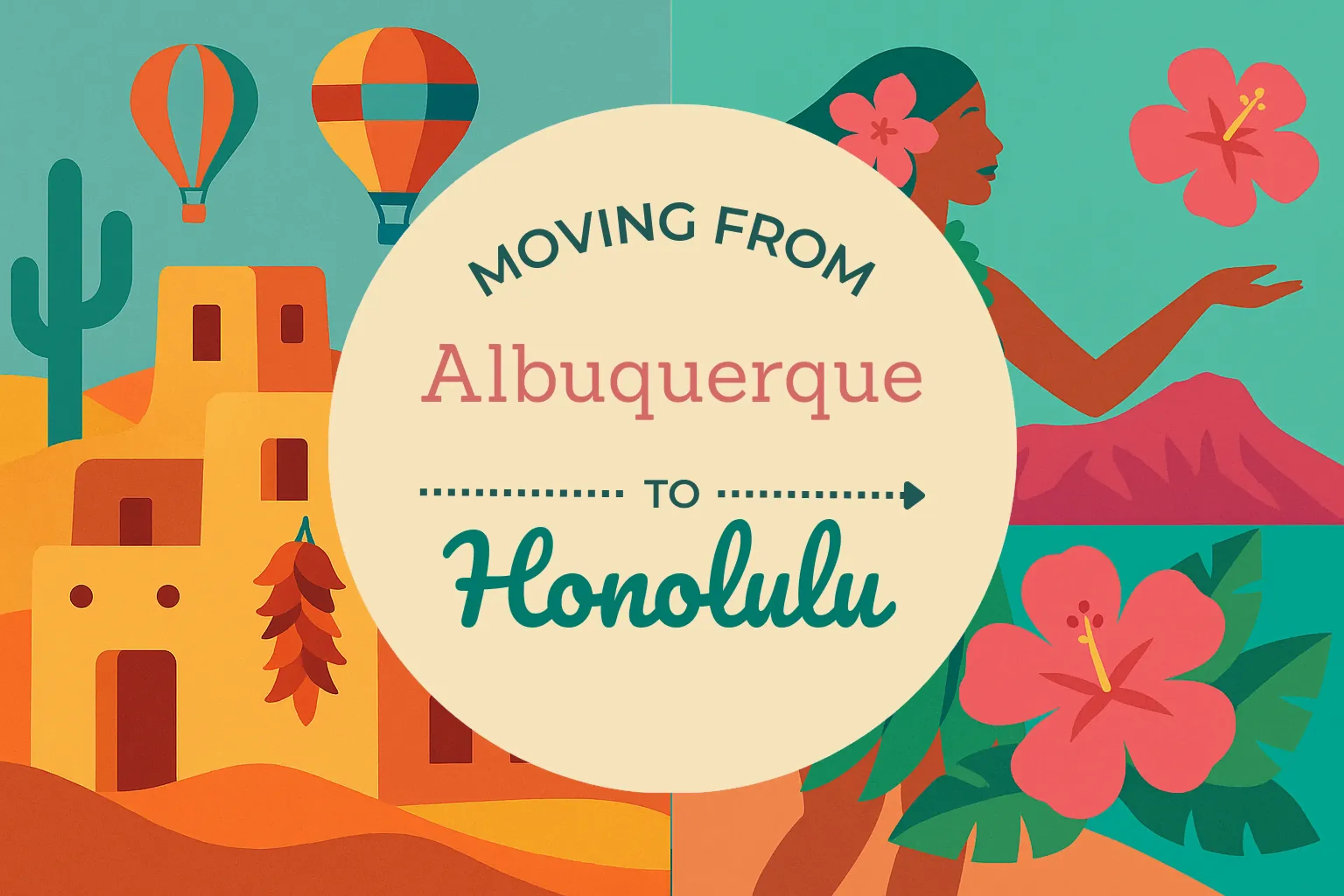 Side-by-side comparison of Albuquerque to Honolulu moving companies
