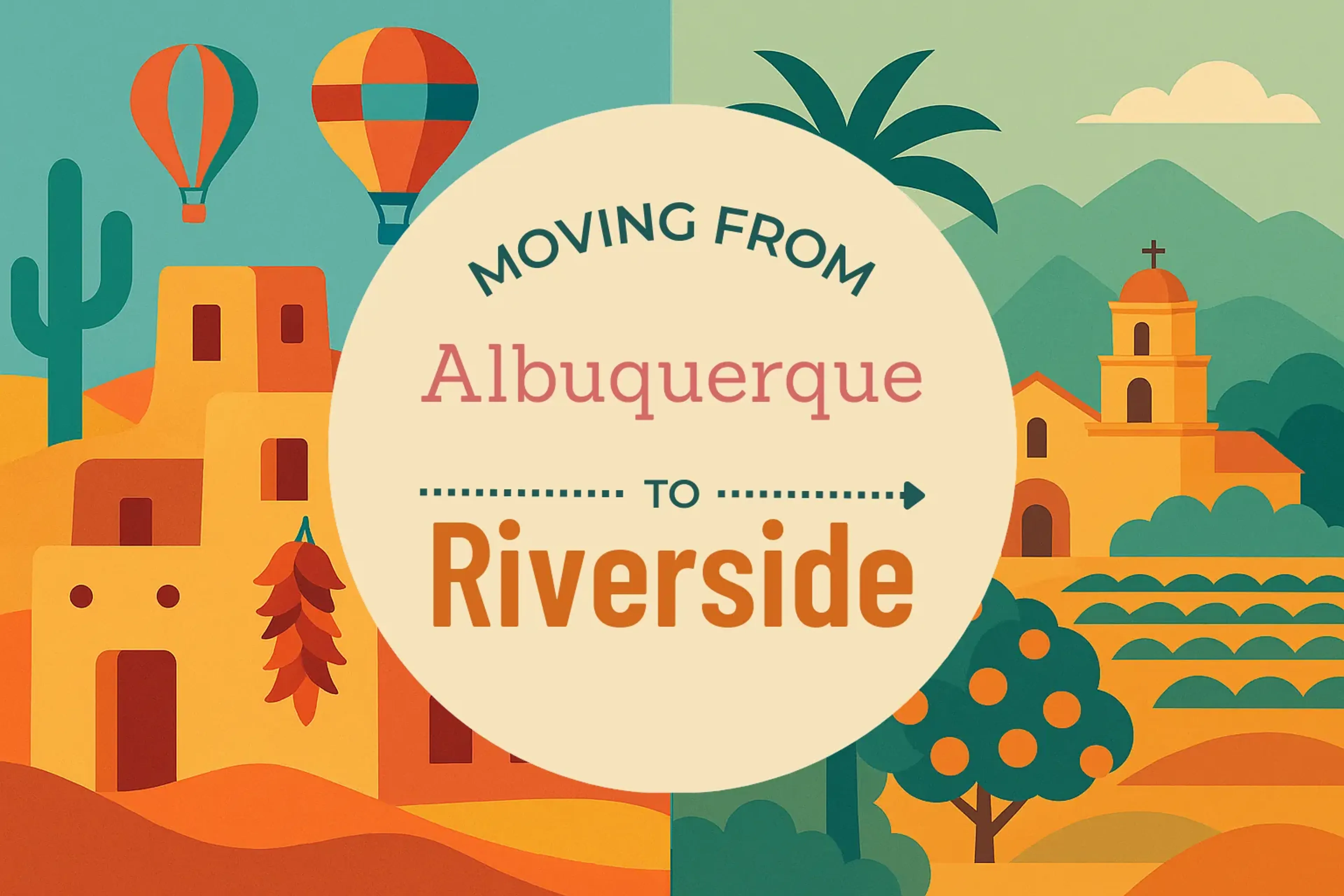 Side-by-side comparison of Albuquerque to Riverside moving companies