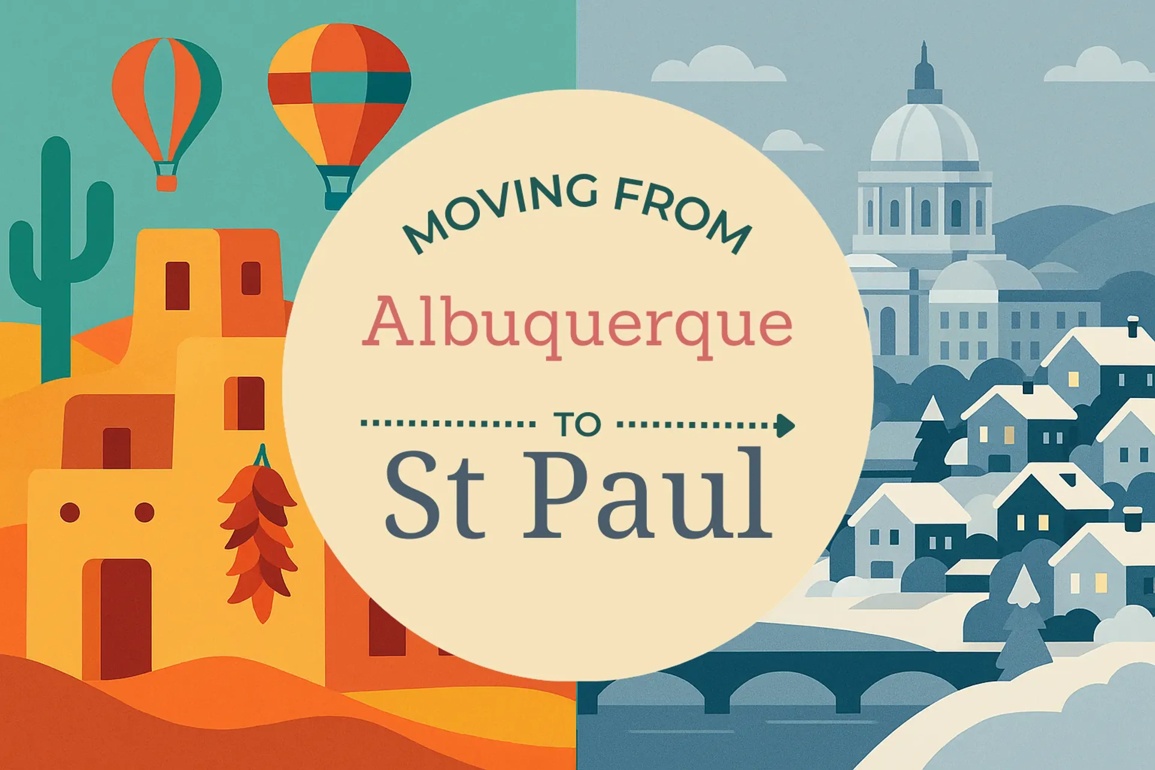 Side-by-side comparison of Albuquerque to St. Paul moving companies