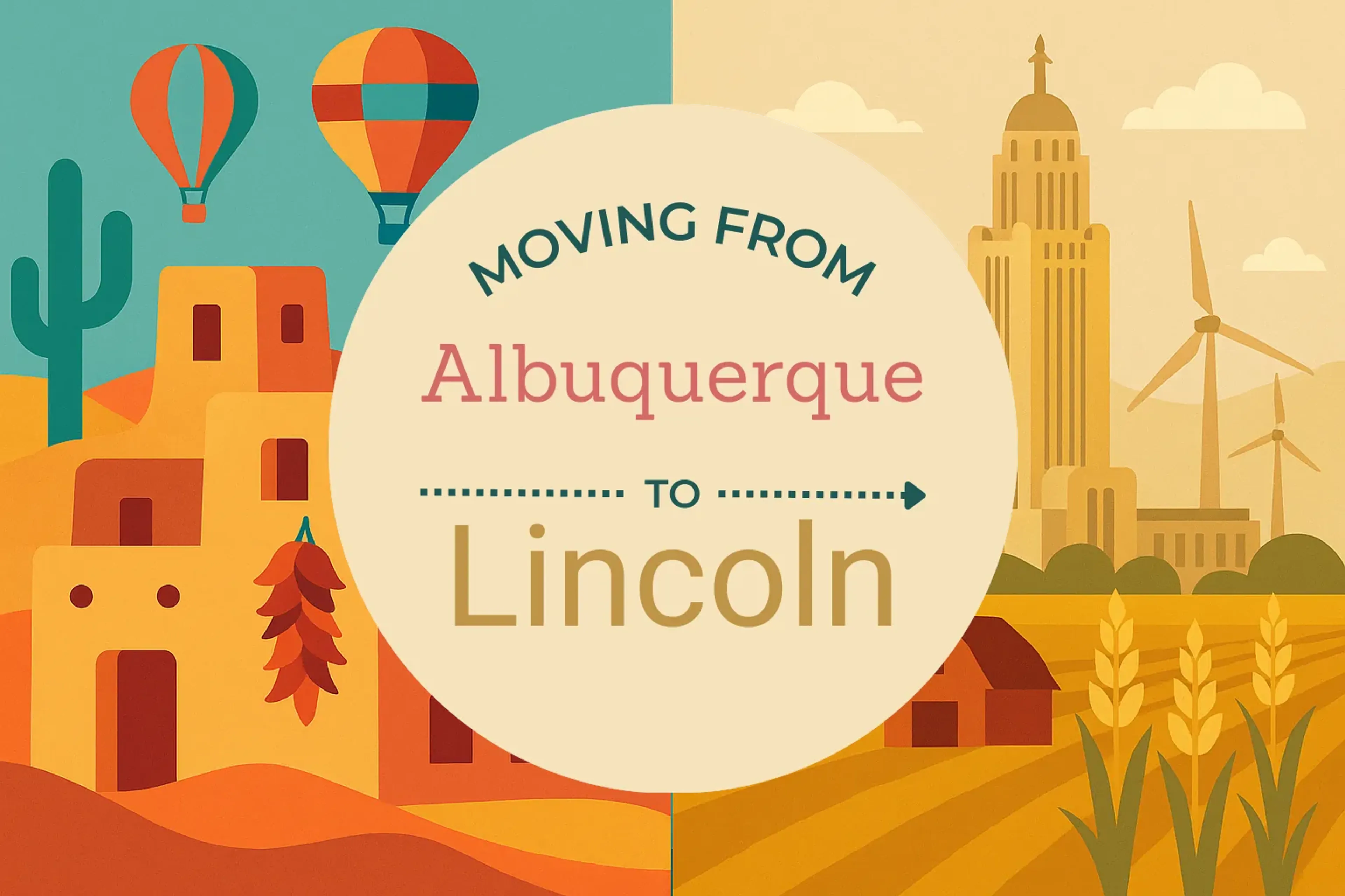Side-by-side comparison of Albuquerque to Lincoln moving companies