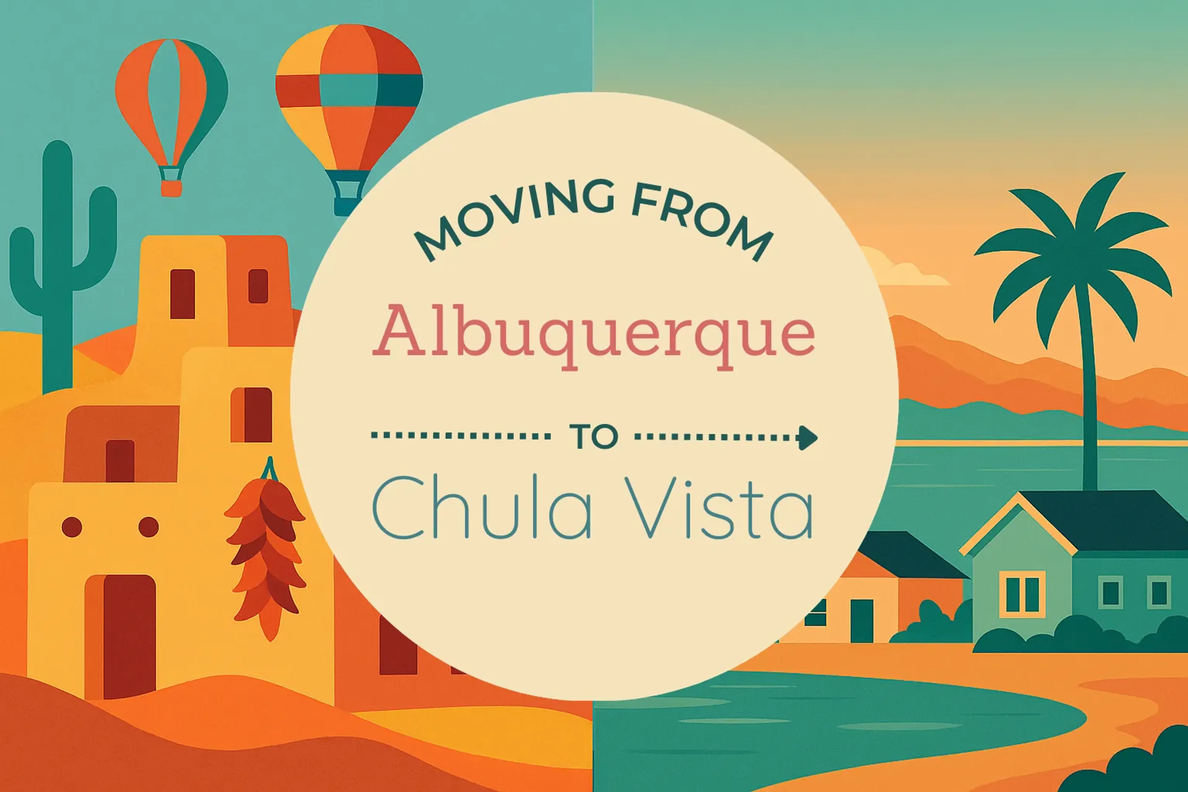 Side-by-side comparison of Albuquerque to Chula Vista moving companies