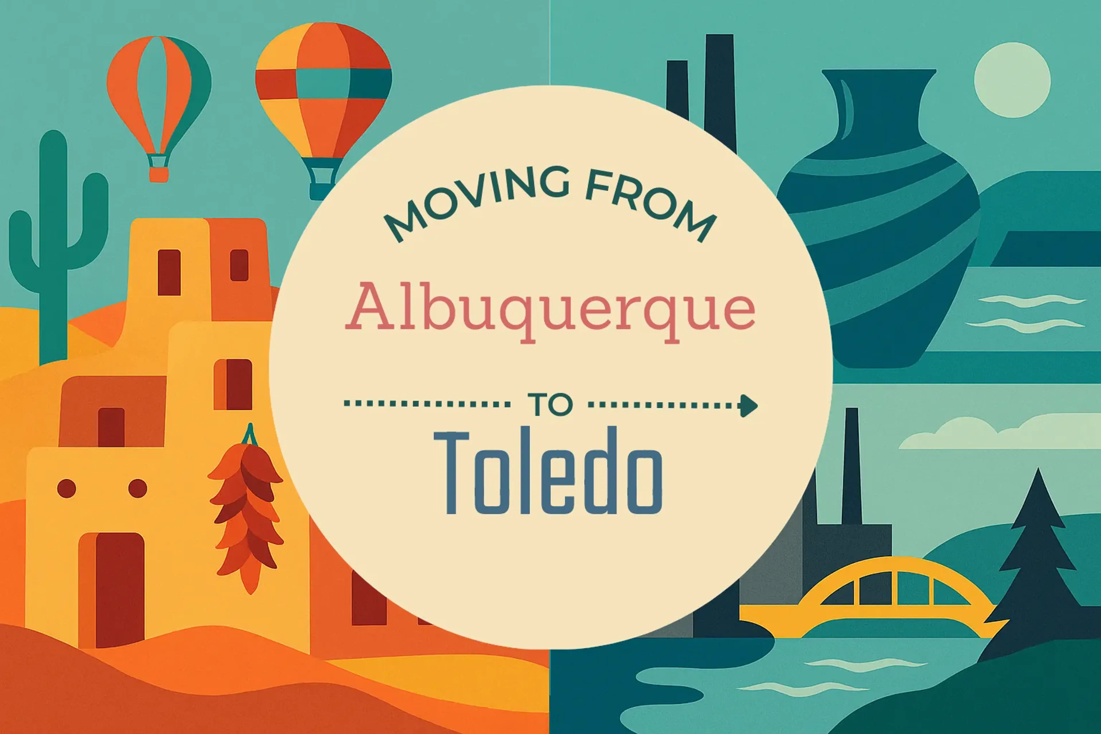 Side-by-side comparison of Albuquerque to Toledo moving companies