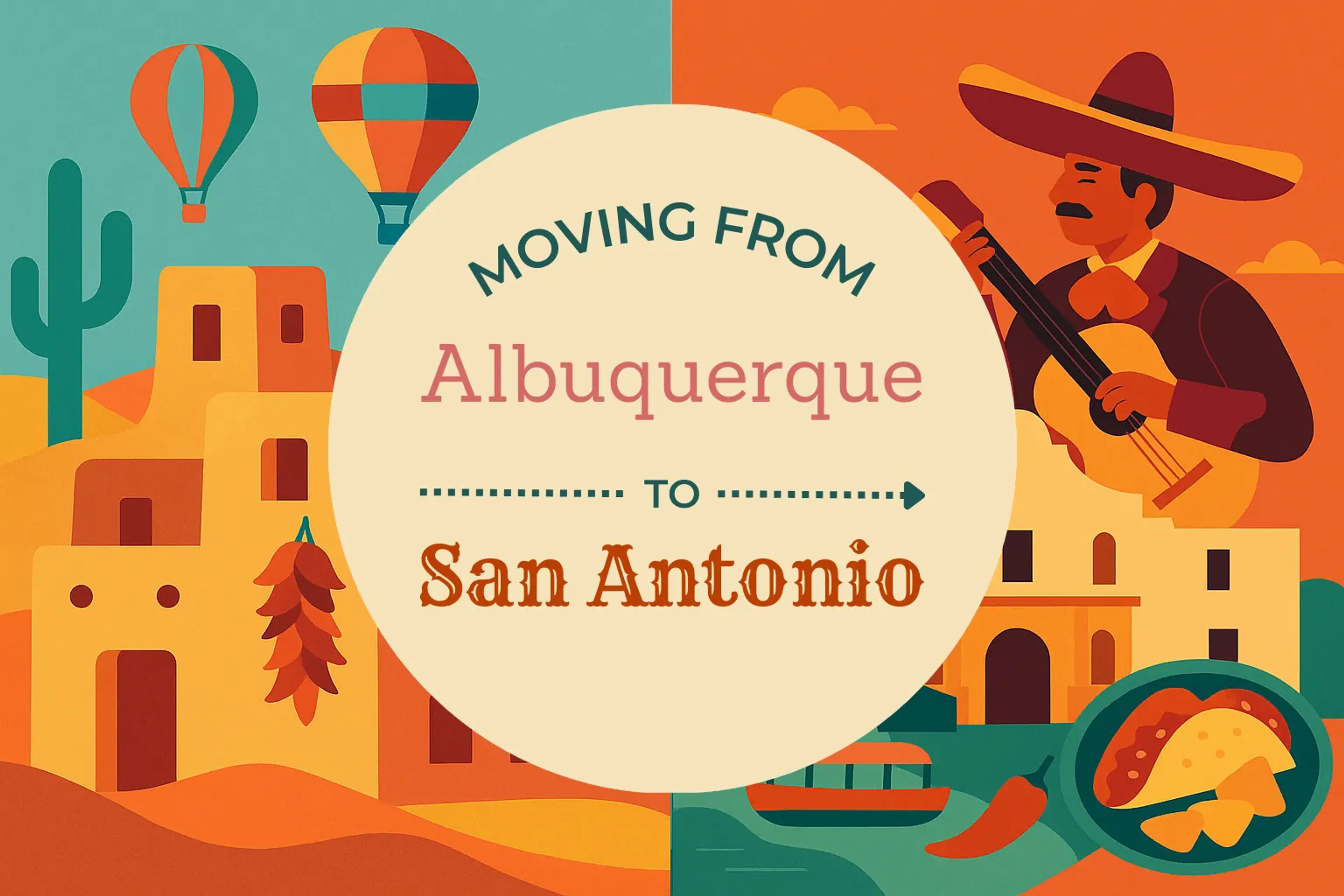 Side-by-side comparison of Albuquerque to San Antonio moving companies