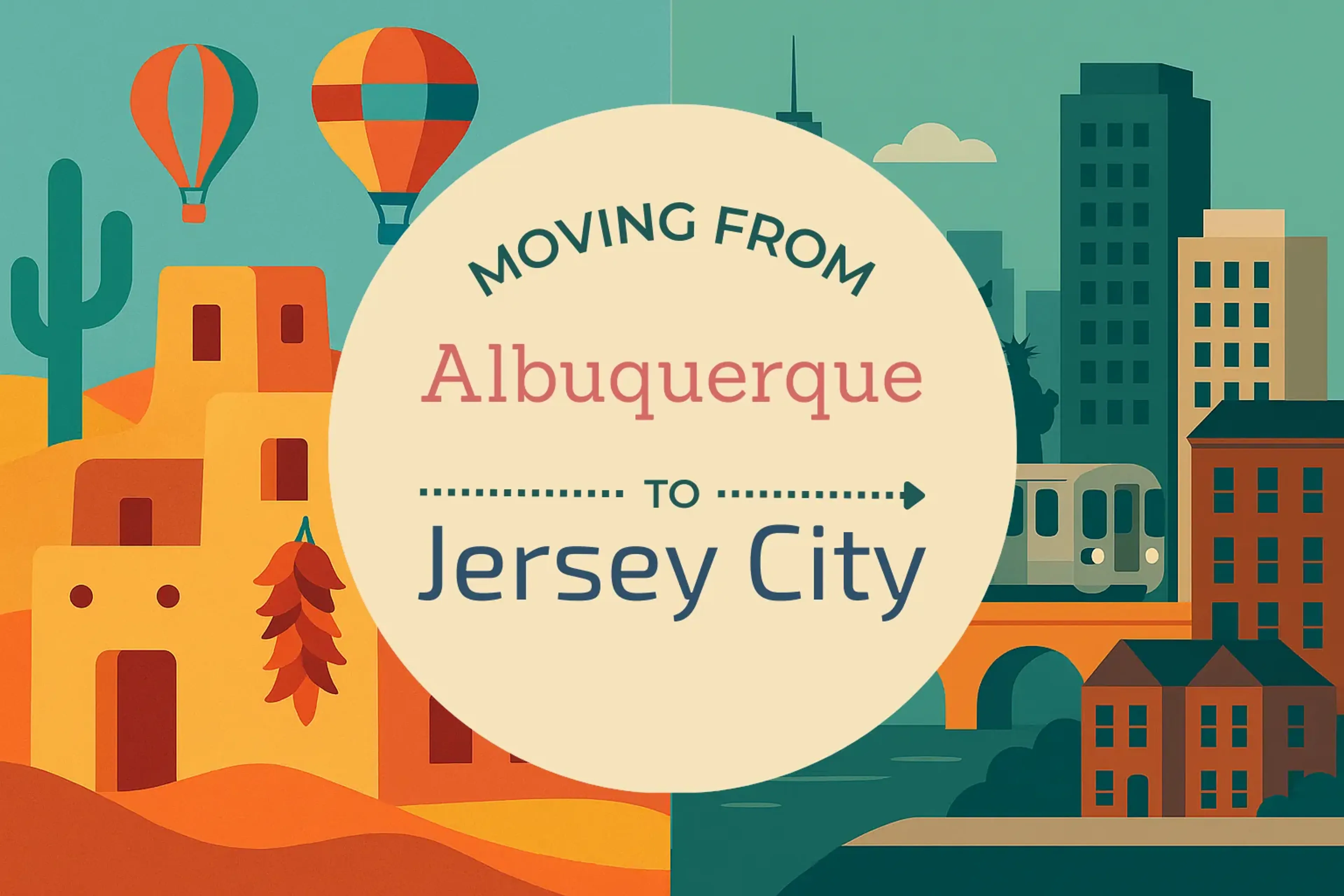Side-by-side comparison of Albuquerque to Jersey City moving companies
