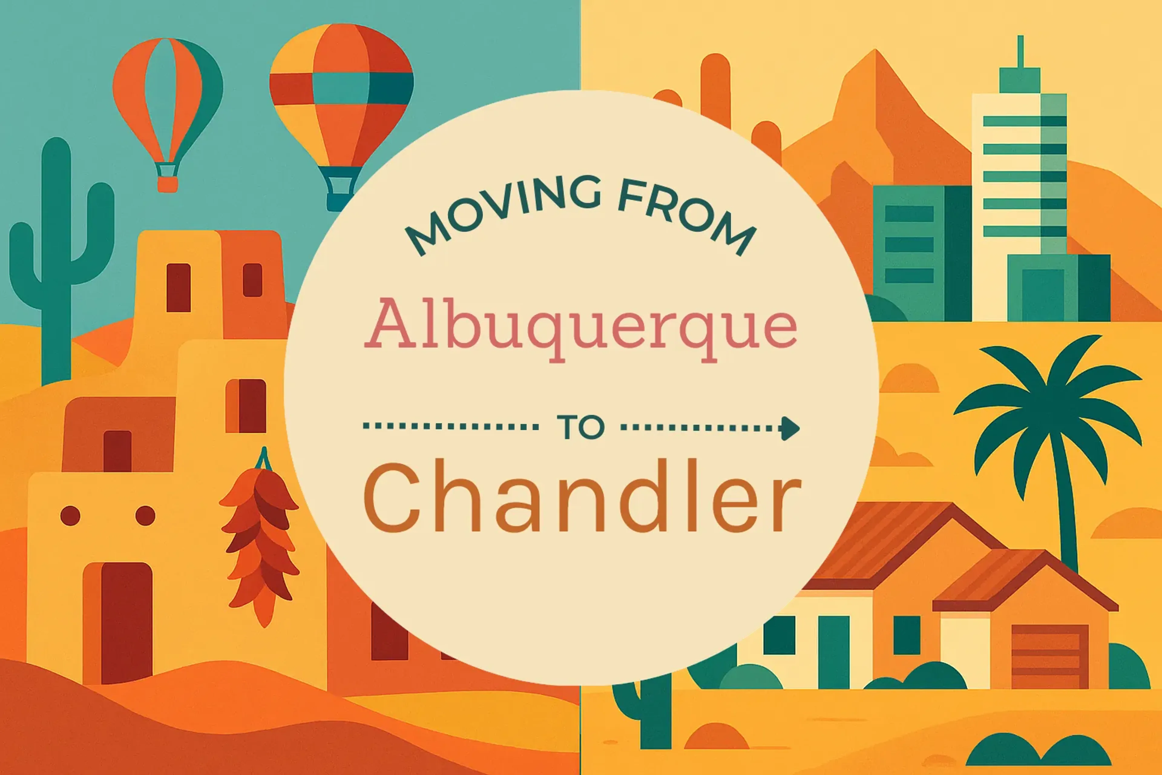 Side-by-side comparison of Albuquerque to Chandler moving companies