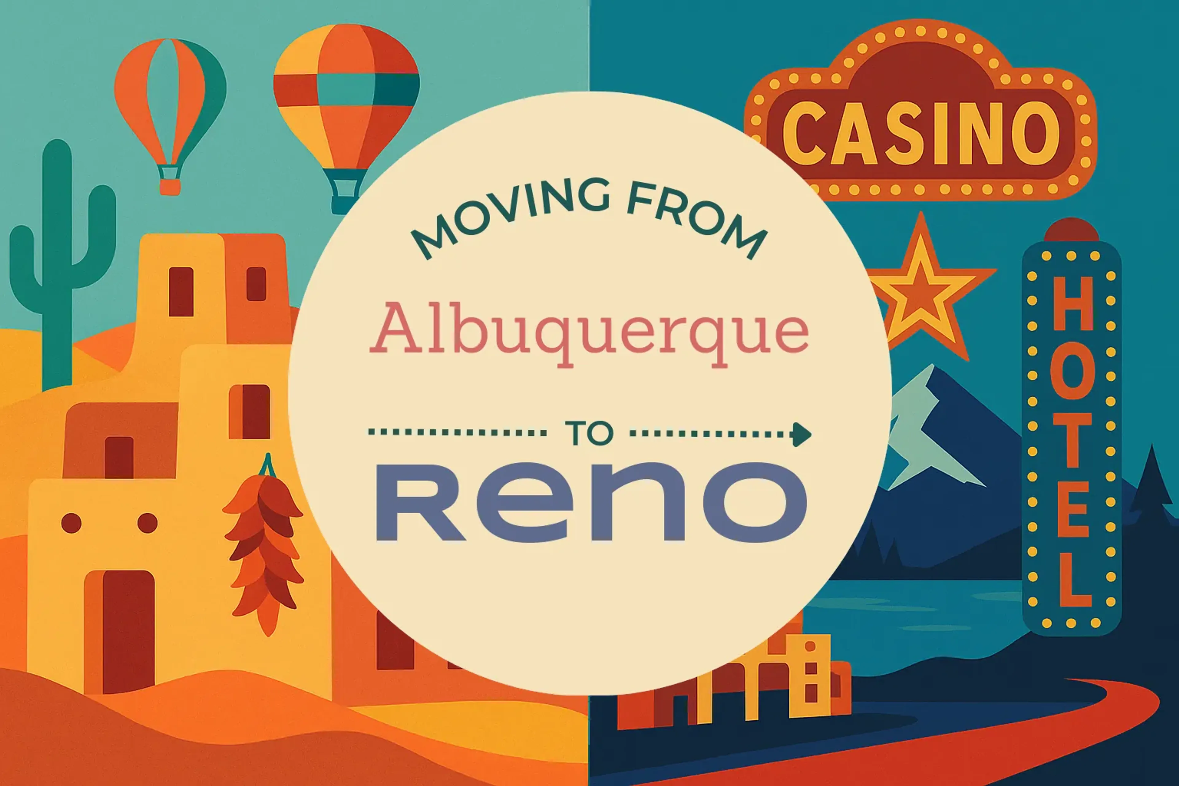Side-by-side comparison of Albuquerque to Reno moving companies