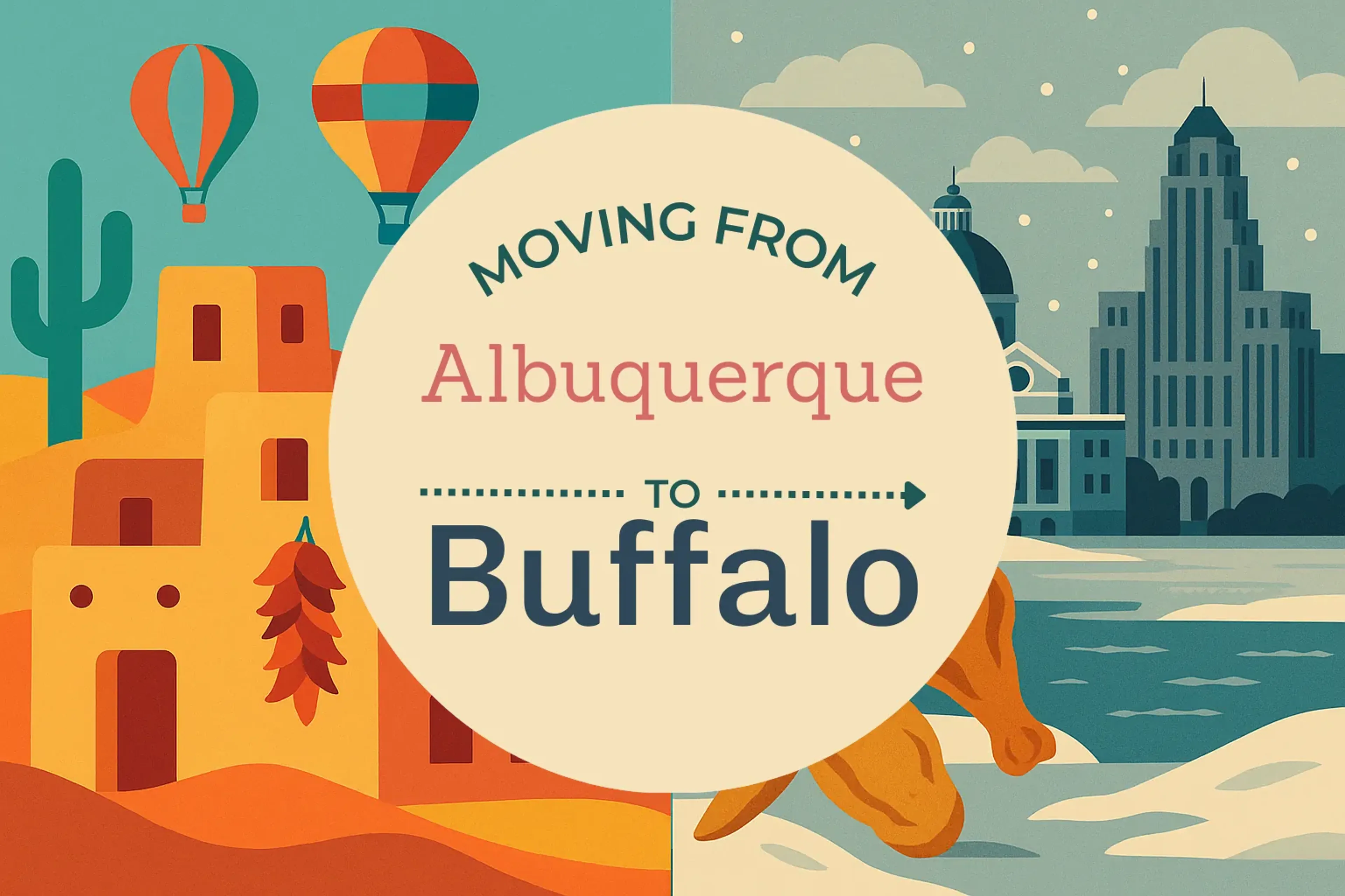 Side-by-side comparison of Albuquerque to Buffalo moving companies
