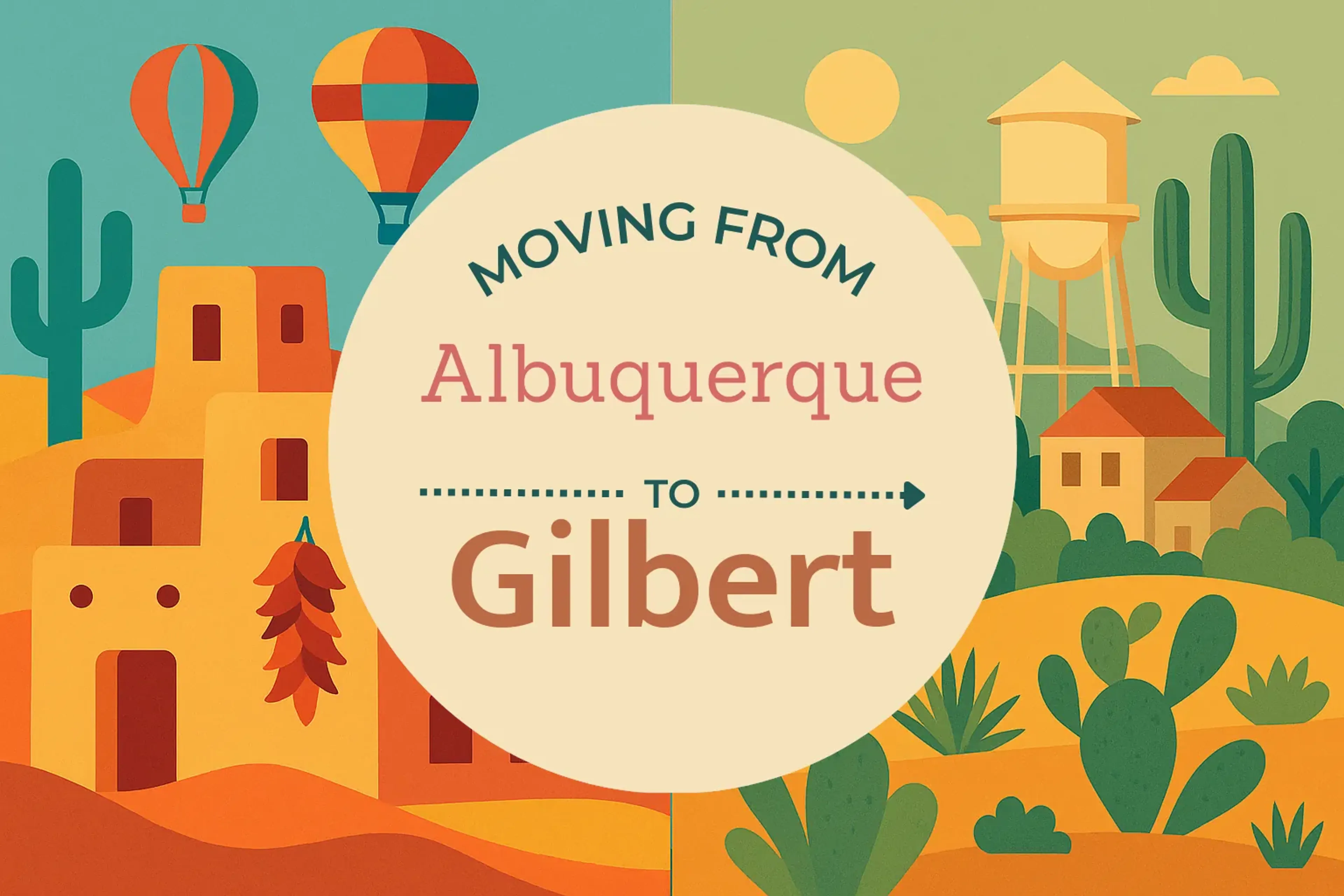 Side-by-side comparison of Albuquerque to Gilbert moving companies