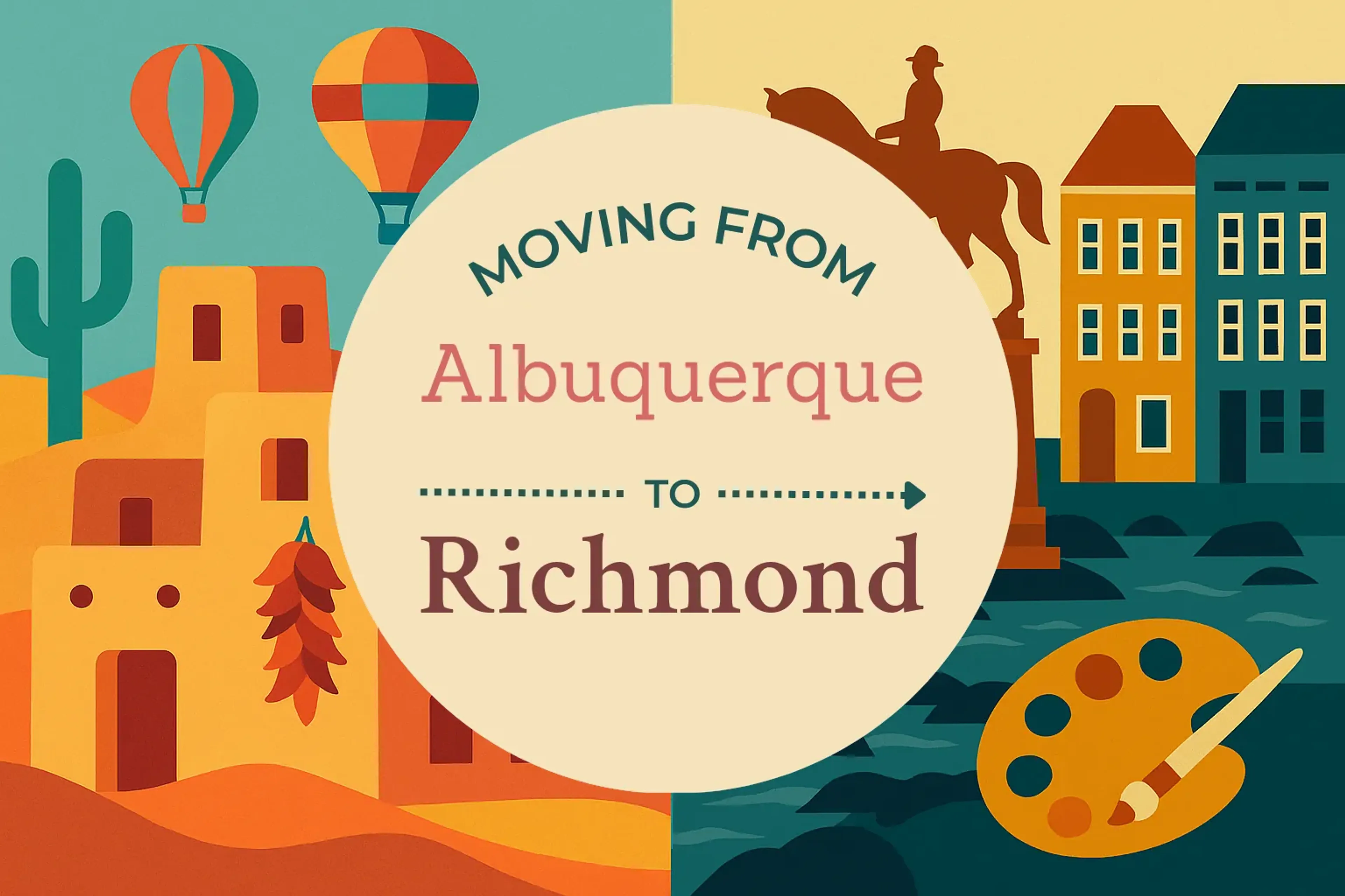 Side-by-side comparison of Albuquerque to Richmond moving companies