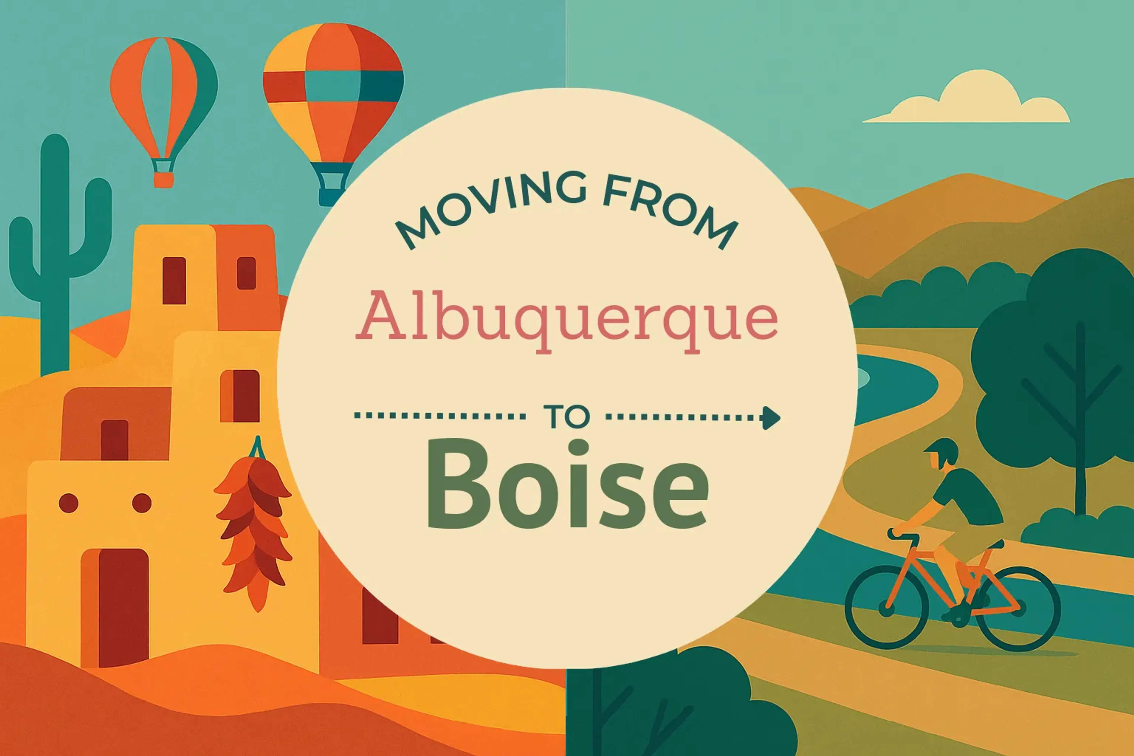 Side-by-side comparison of Albuquerque to Boise moving companies