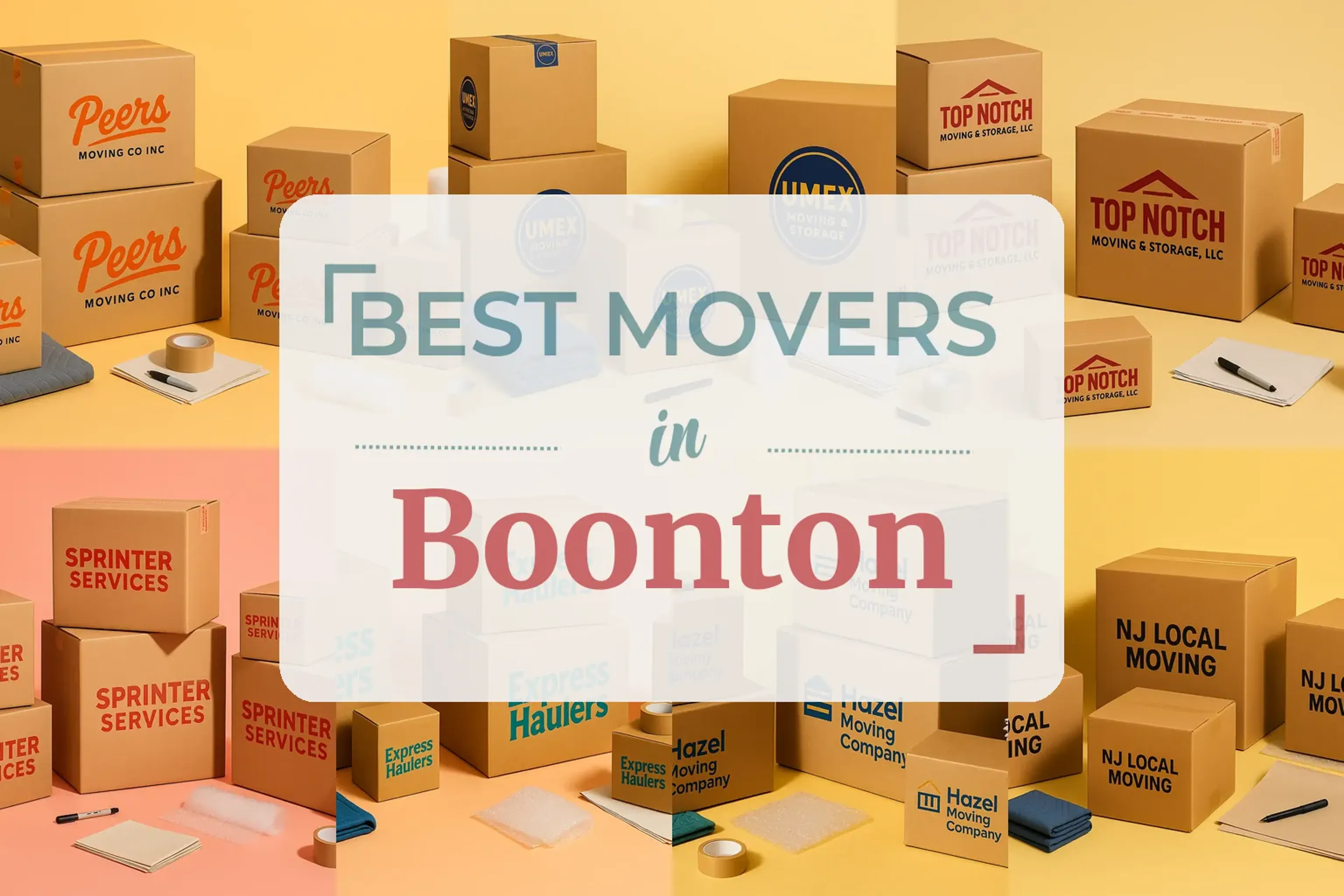 Side-by-side comparison of Boonton moving companies