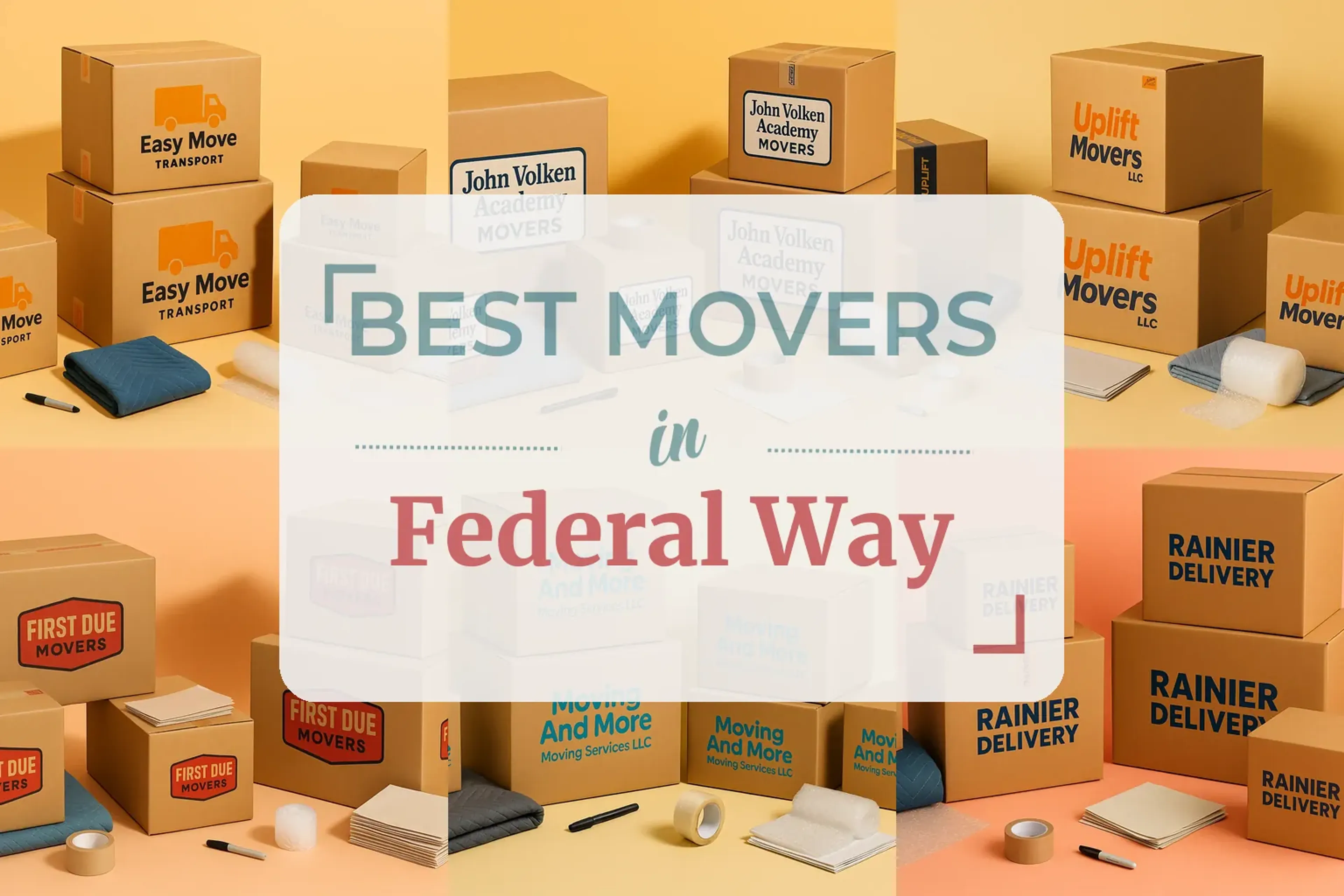 Side-by-side comparison of Federal Way moving companies