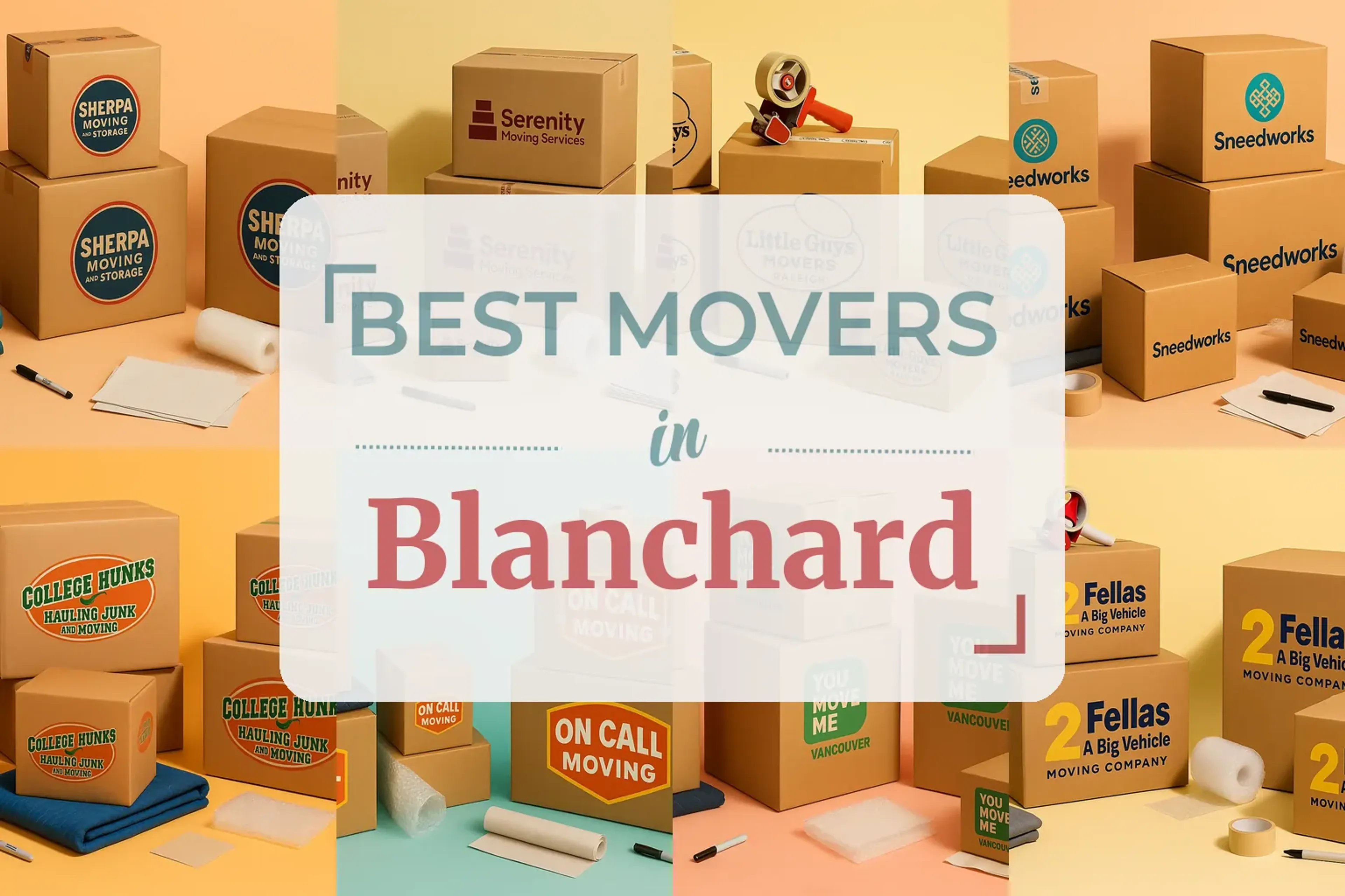 Side-by-side comparison of Blanchard moving companies