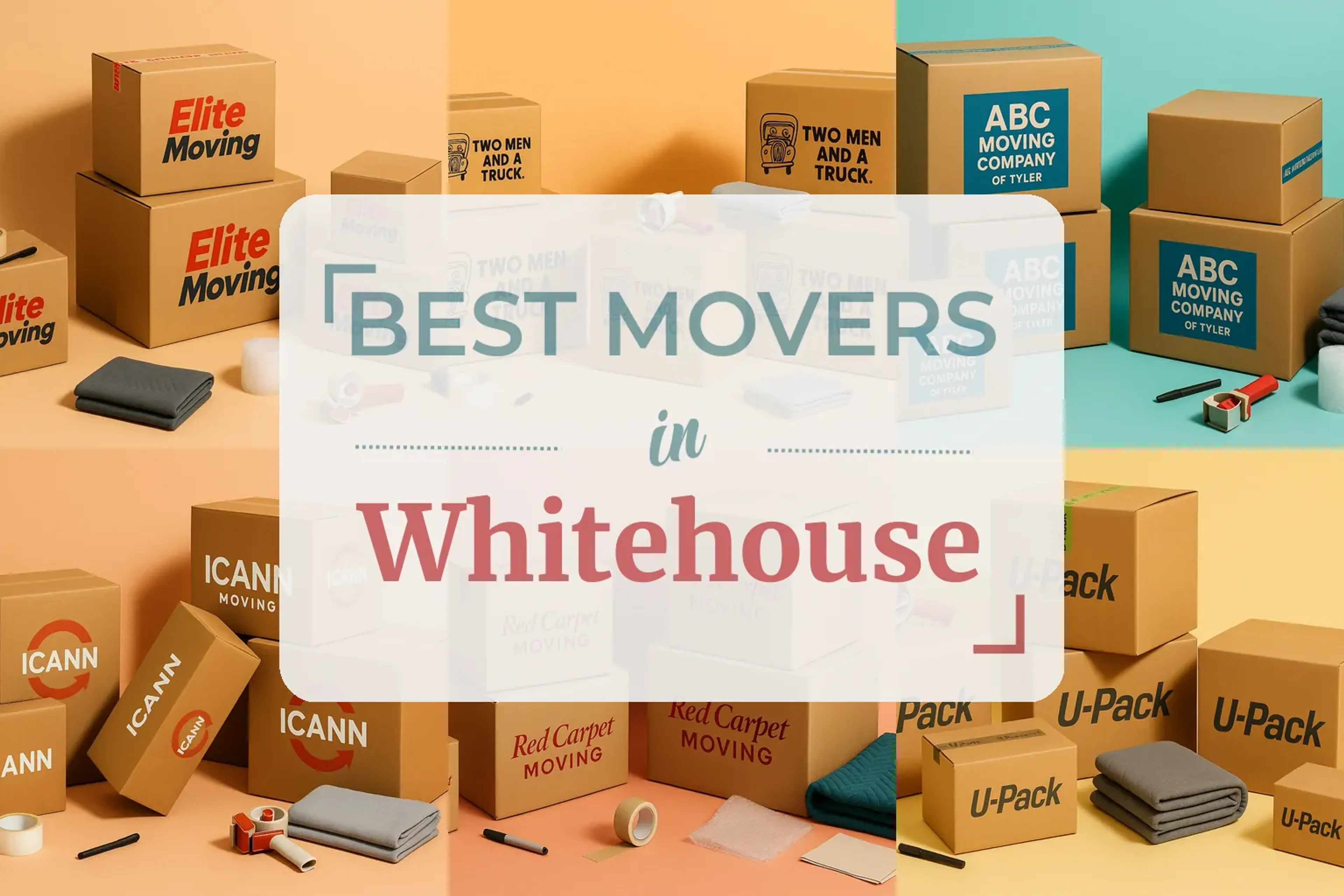 Side-by-side comparison of Whitehouse moving companies