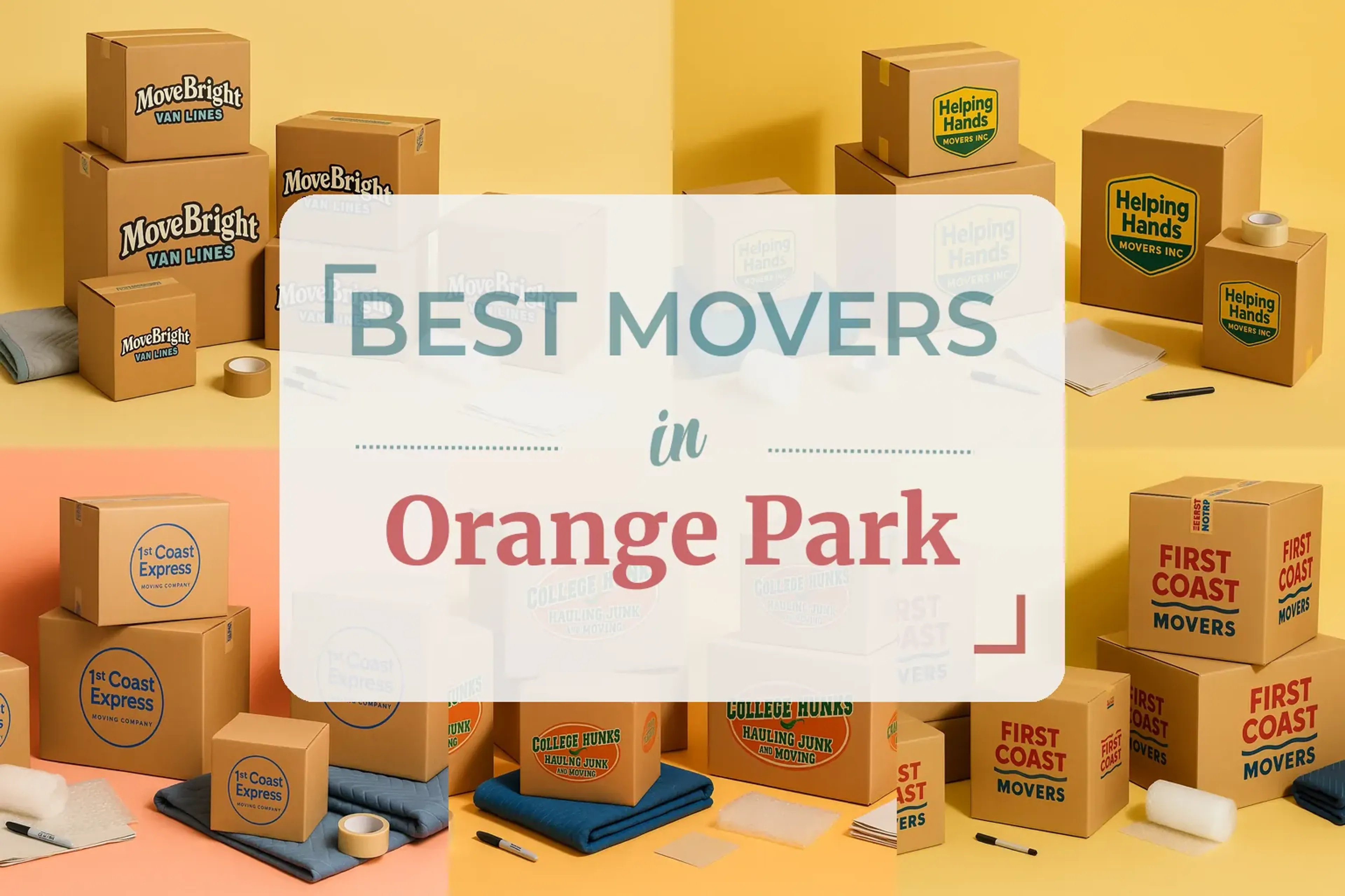 Side-by-side comparison of Orange Park moving companies