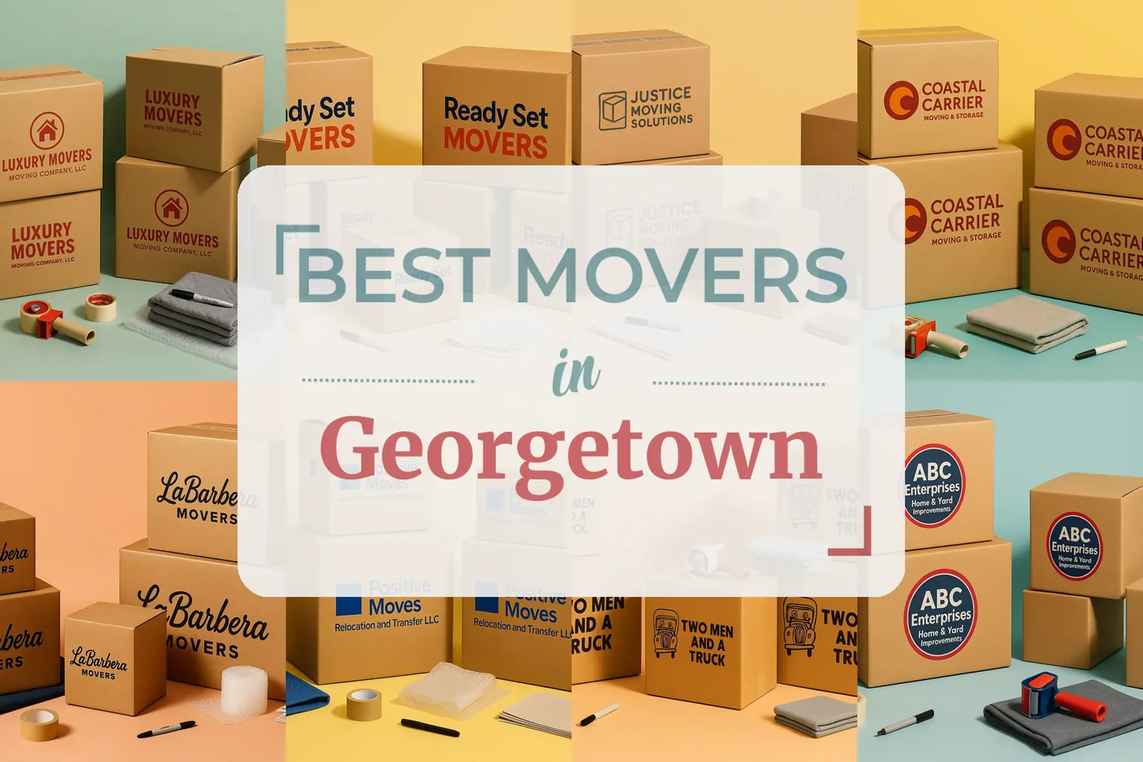 Side-by-side comparison of Georgetown moving companies