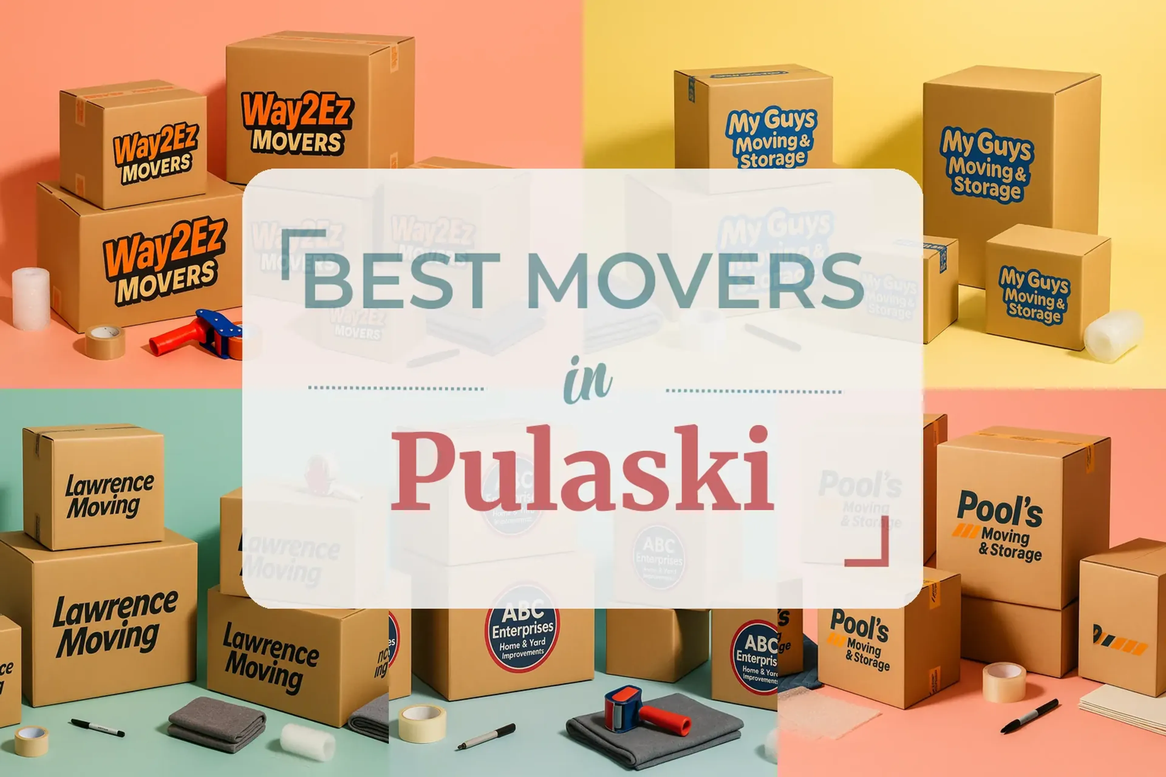 Side-by-side comparison of Pulaski moving companies