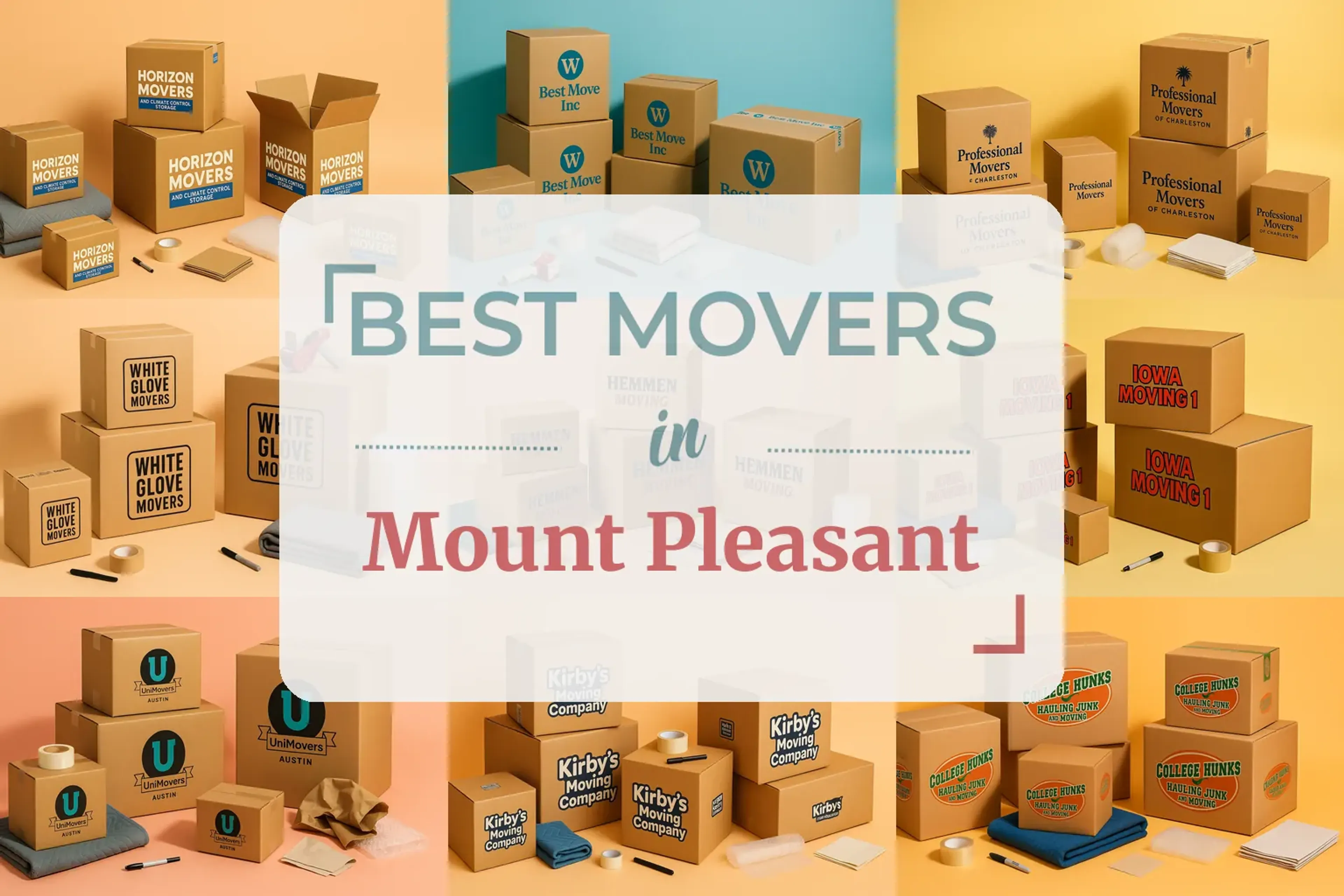 Side-by-side comparison of Mount Pleasant moving companies